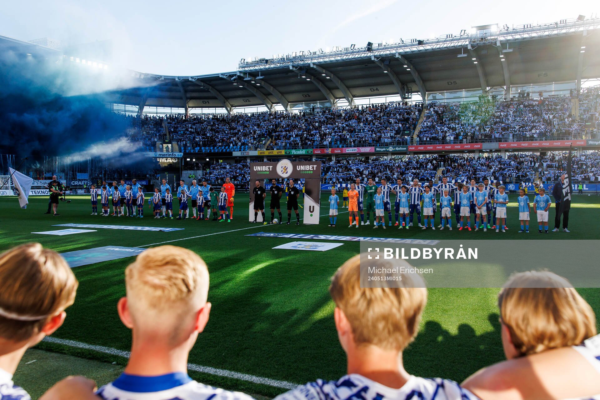 Malmö FFs och IFK Göteborgs spelare