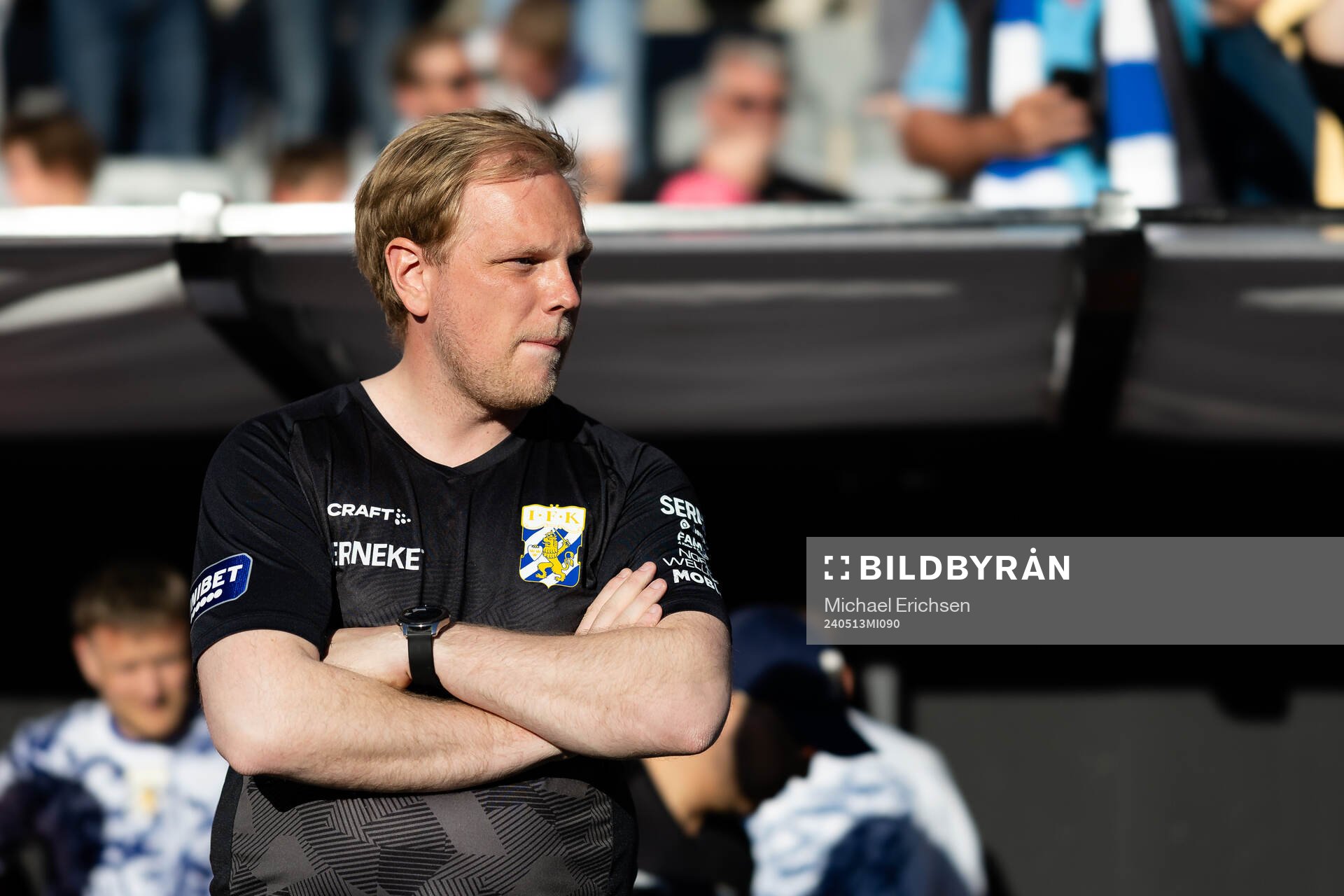 IFK Göteborgs målvaktstränare Johan Wahlund innan