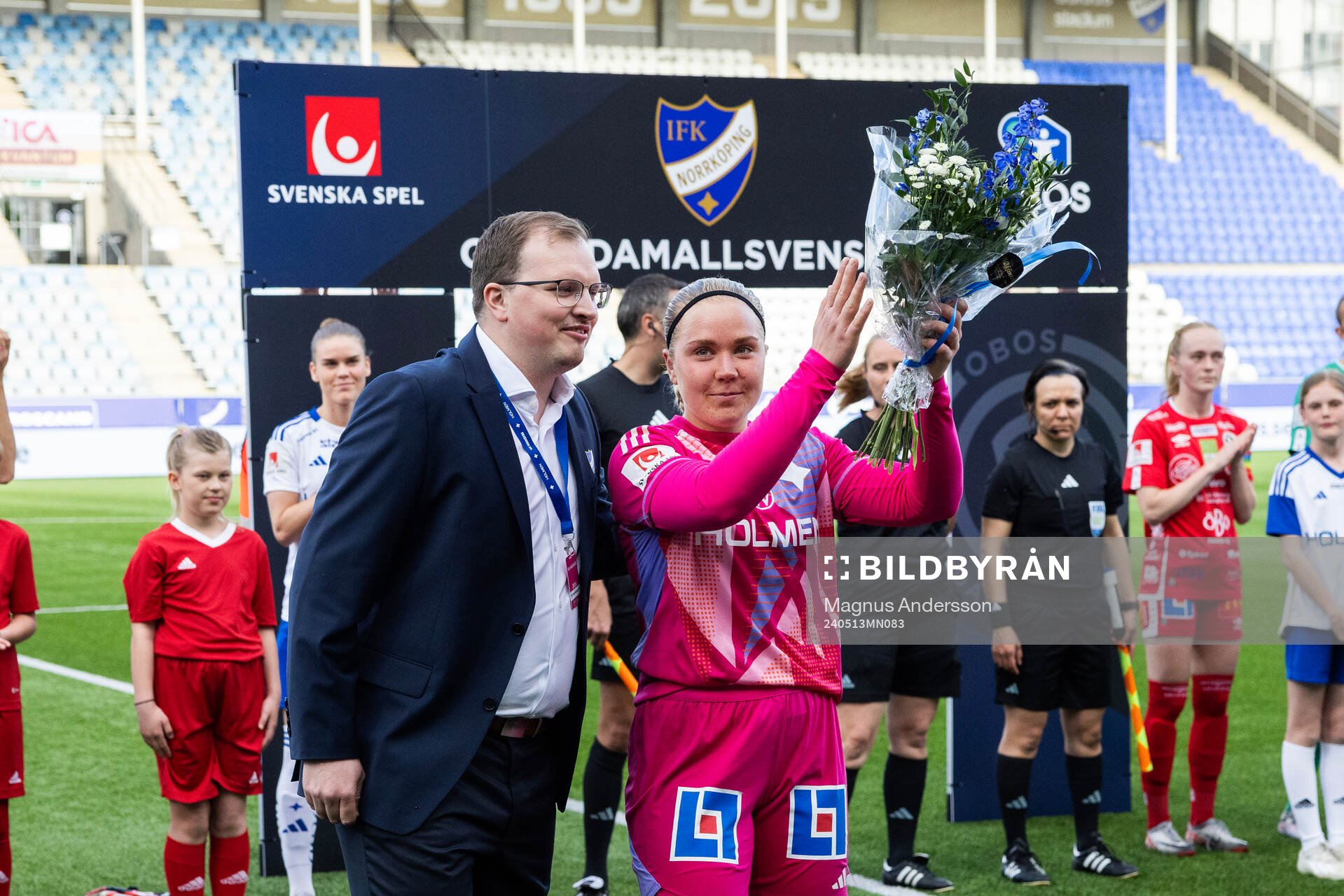 IFK Norrköpings målvakt Sofia Hjern uppmärksammas för