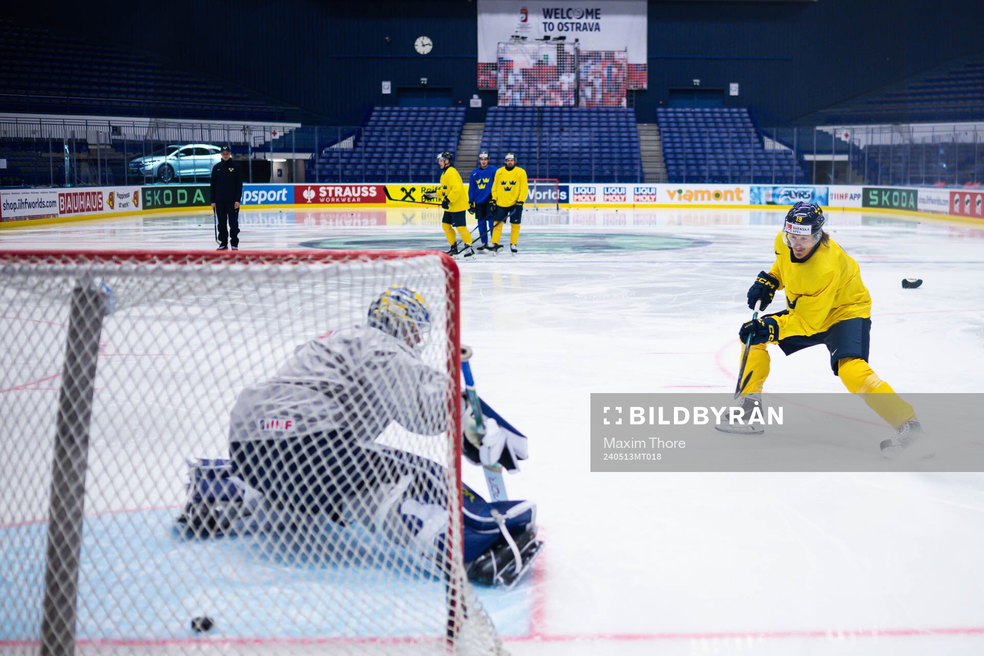 Marcus Sörensen of Sweden at a practice session