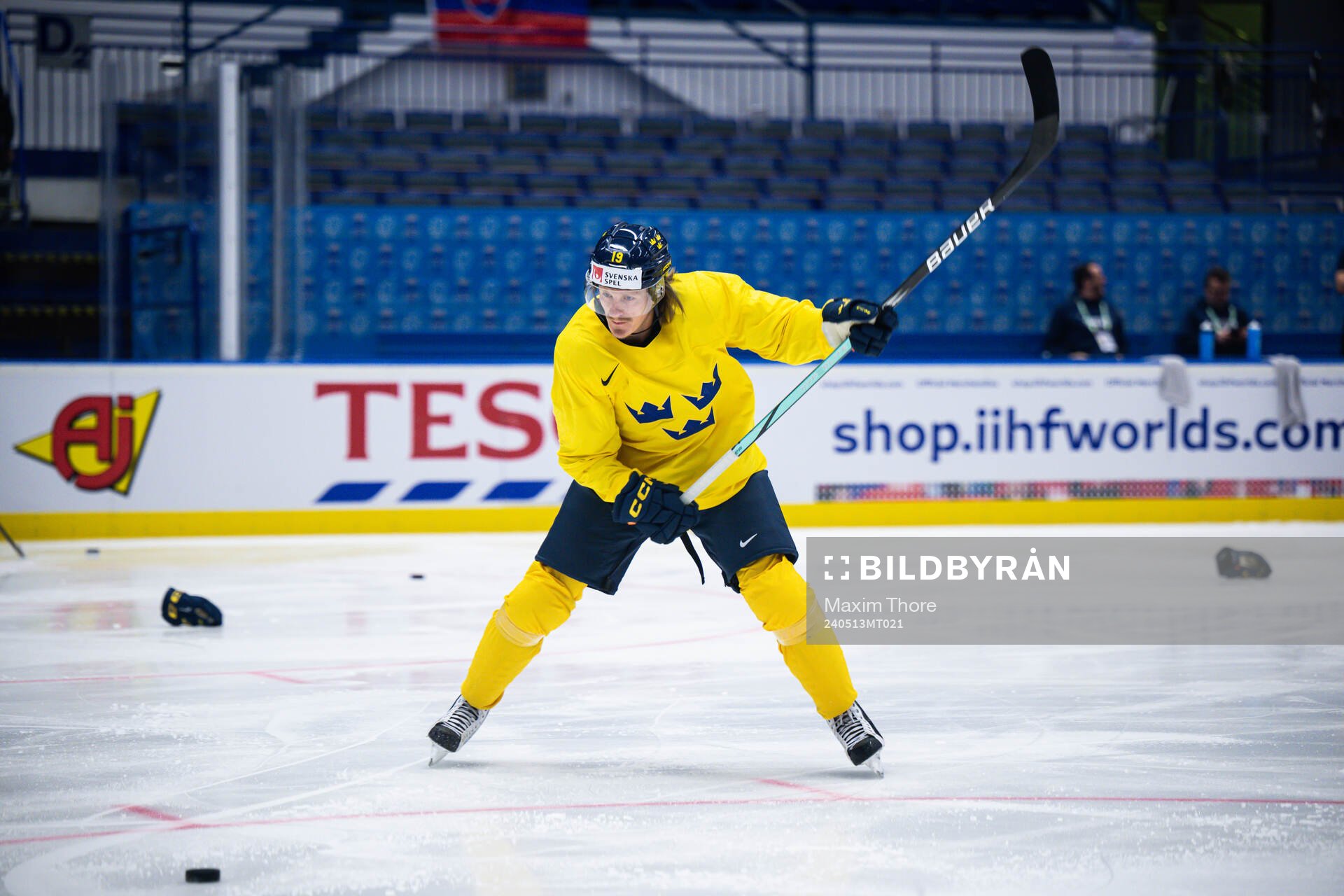 Marcus Sörensen of Sweden at a practice session