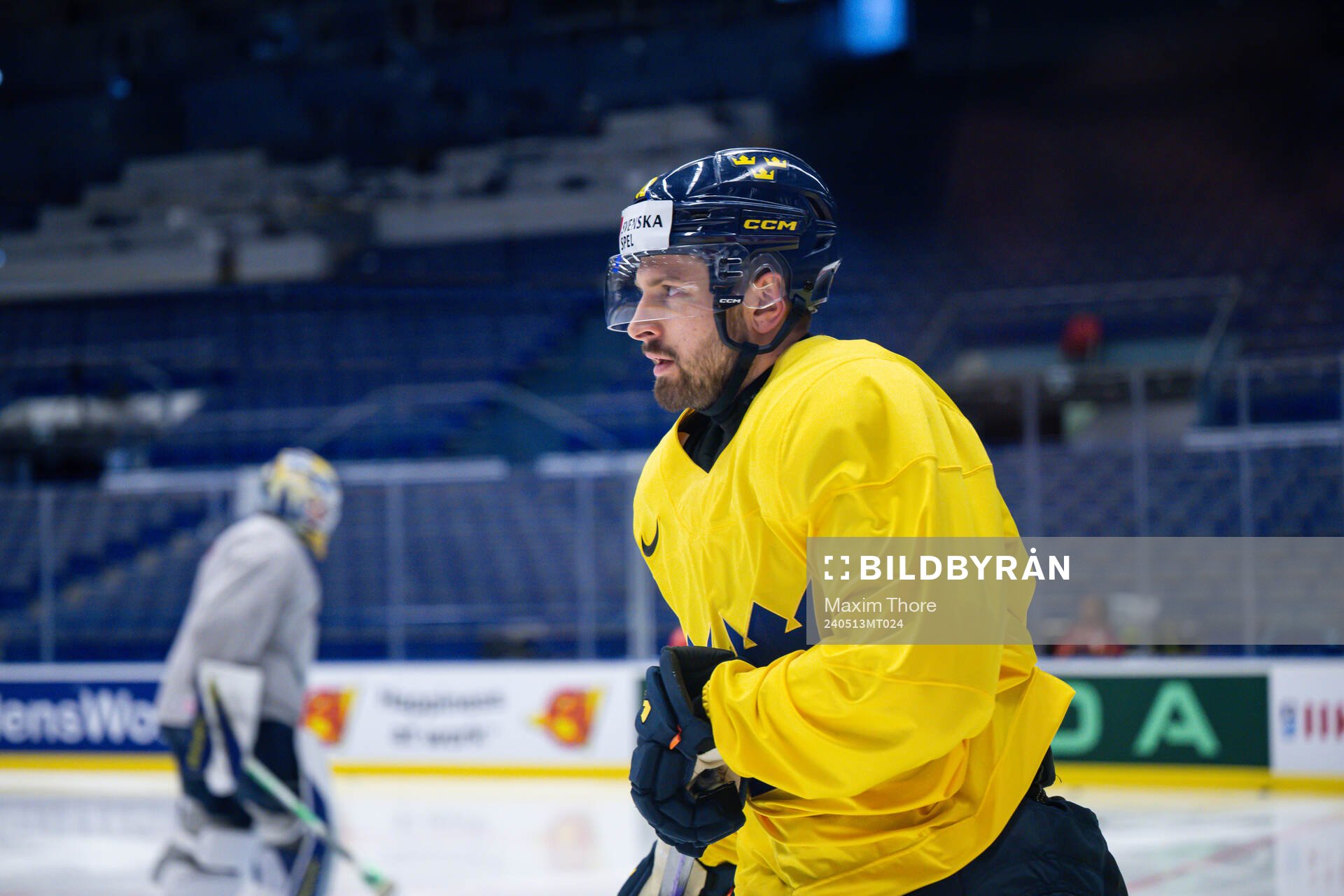 Lukas Bengtsson of Sweden at a practice session