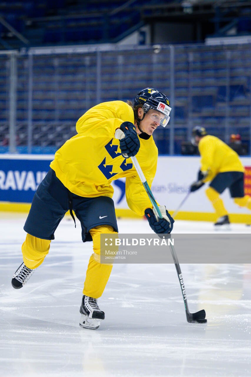 Marcus Sörensen of Sweden at a practice session