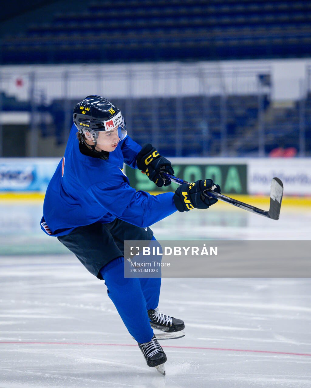 Felix Unger Sörum of Sweden at a practice session
