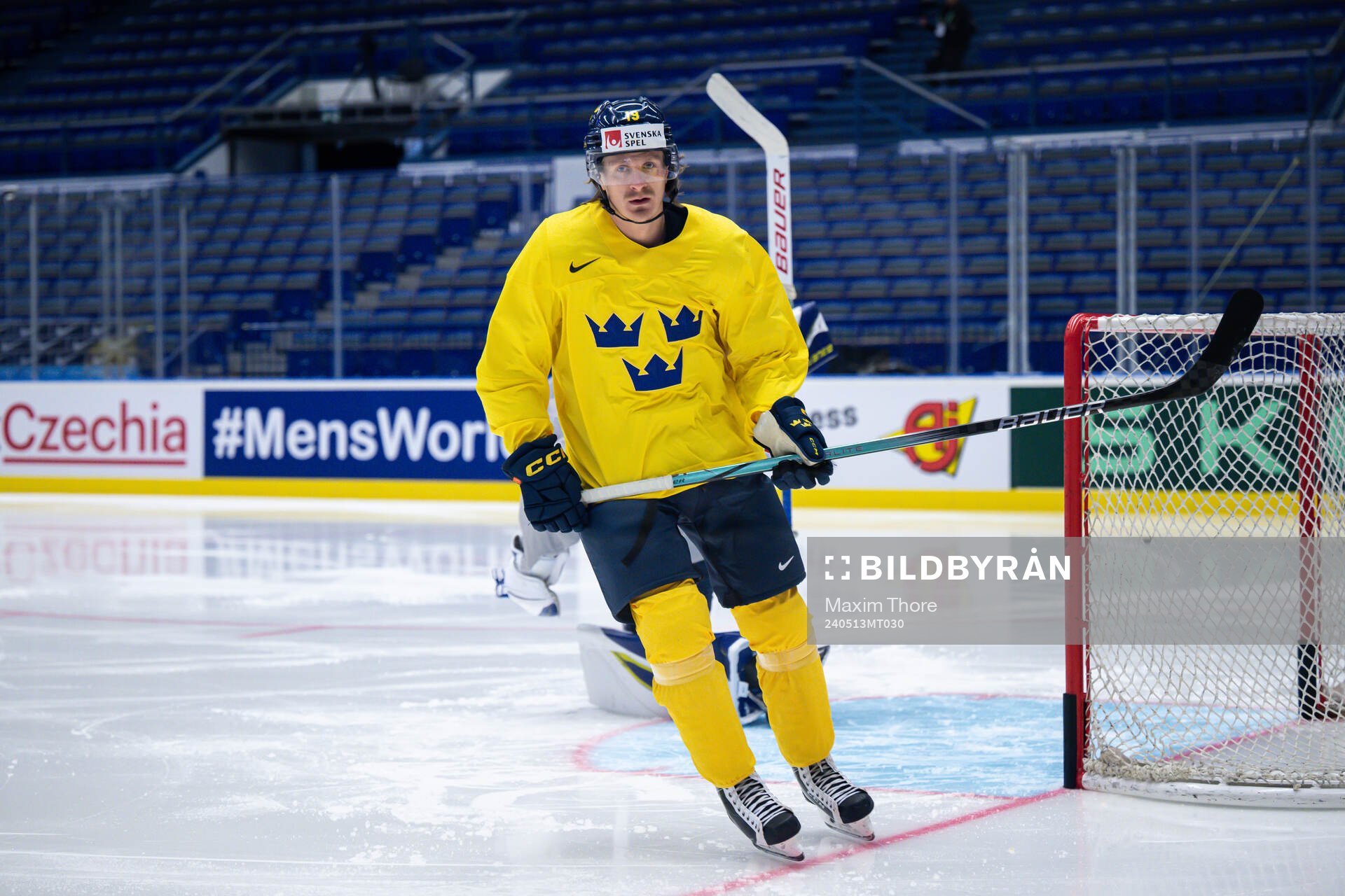 Marcus Sörensen of Sweden at a practice session