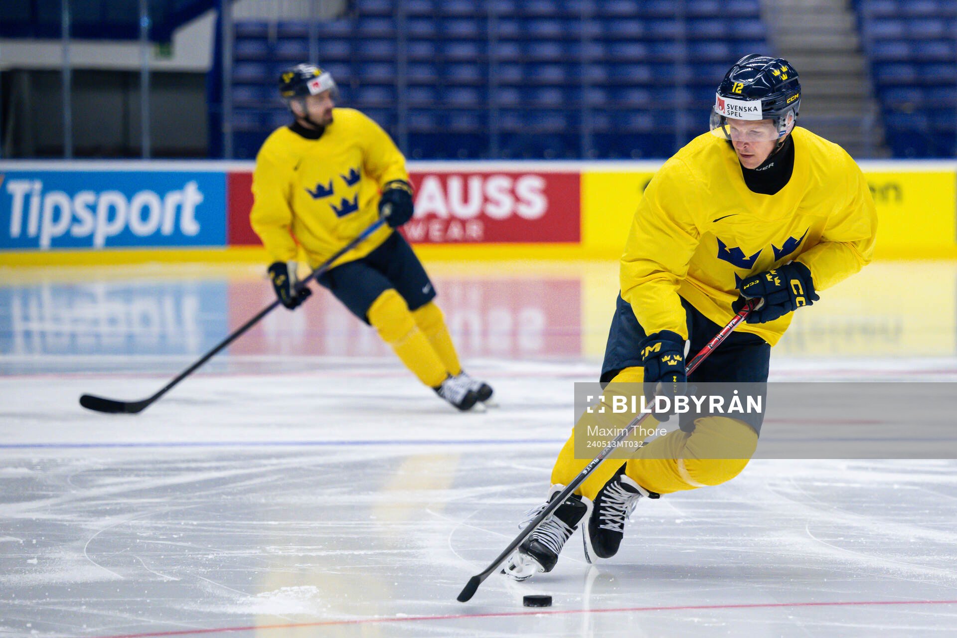 Max Friberg of Sweden at a practice session