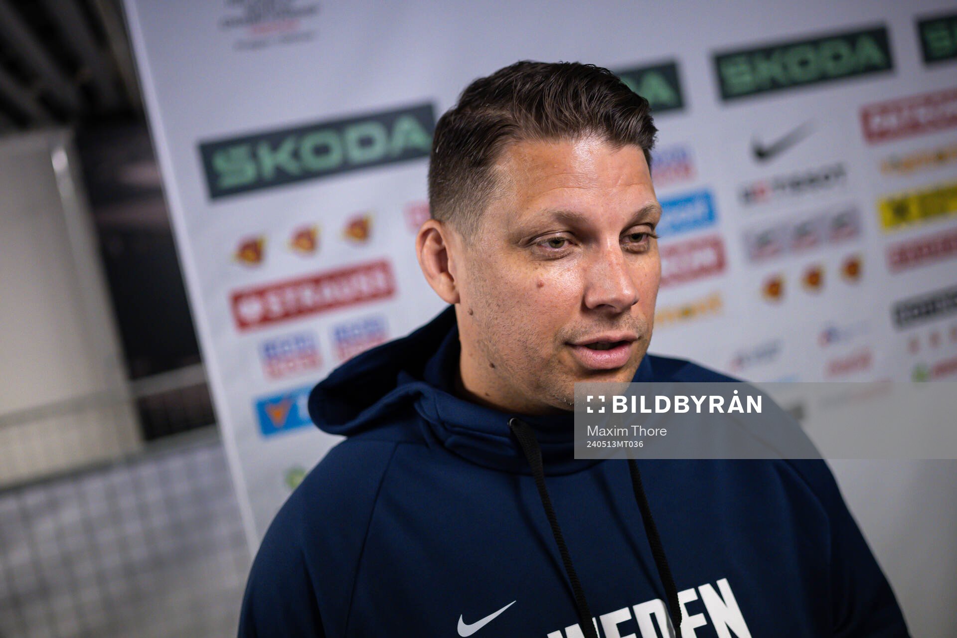 Assistant coach Josef Boumedienne of Sweden