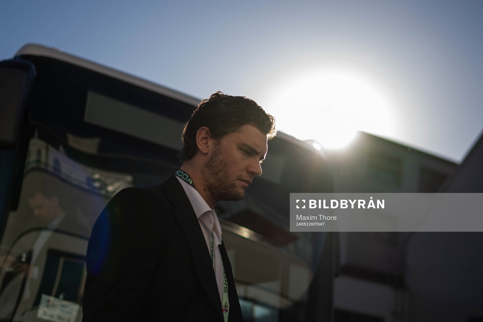 André Burakovsky of Sweden arrives to the arena