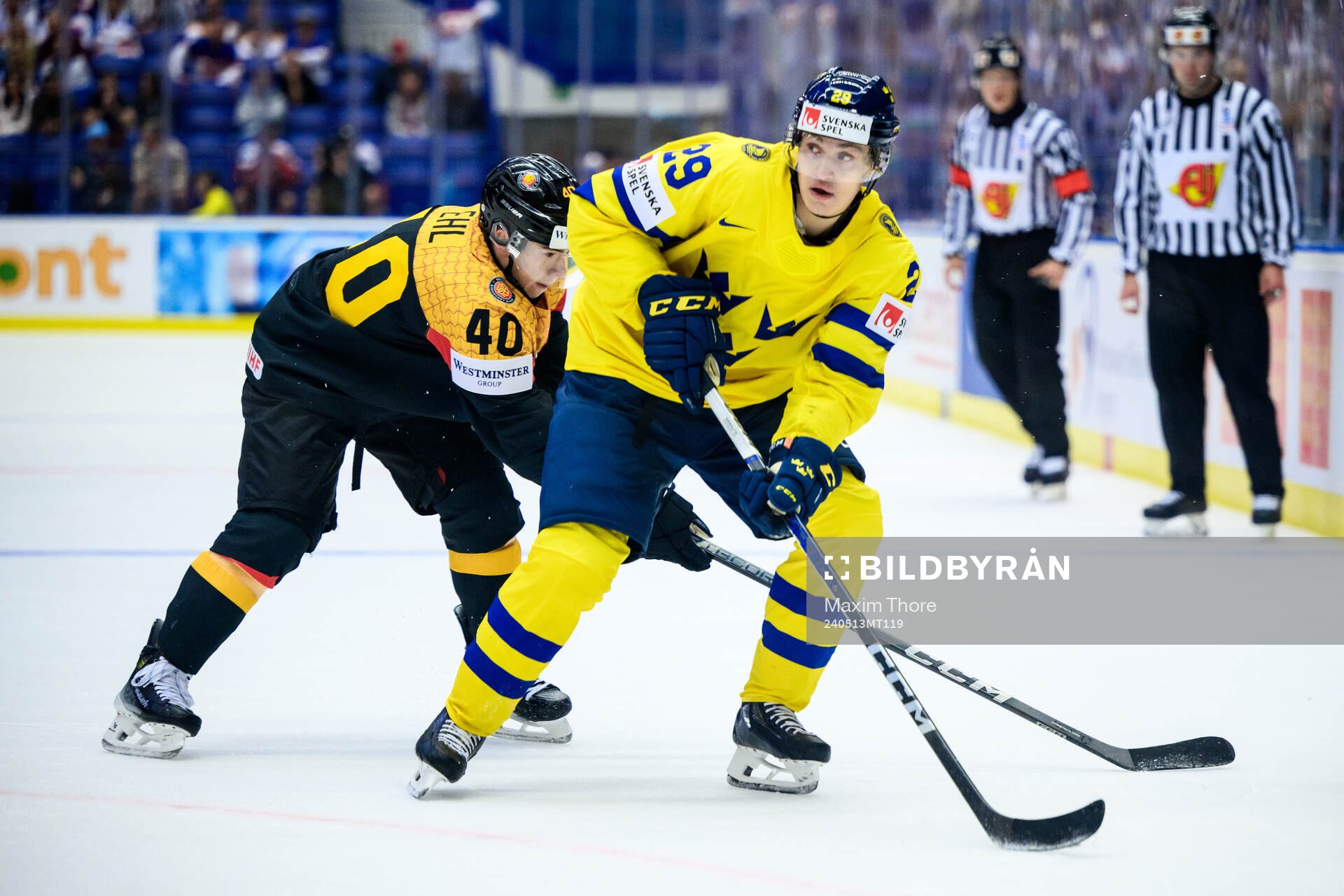 Alexander Ehl of Germany and Pontus Holmberg of Sweden