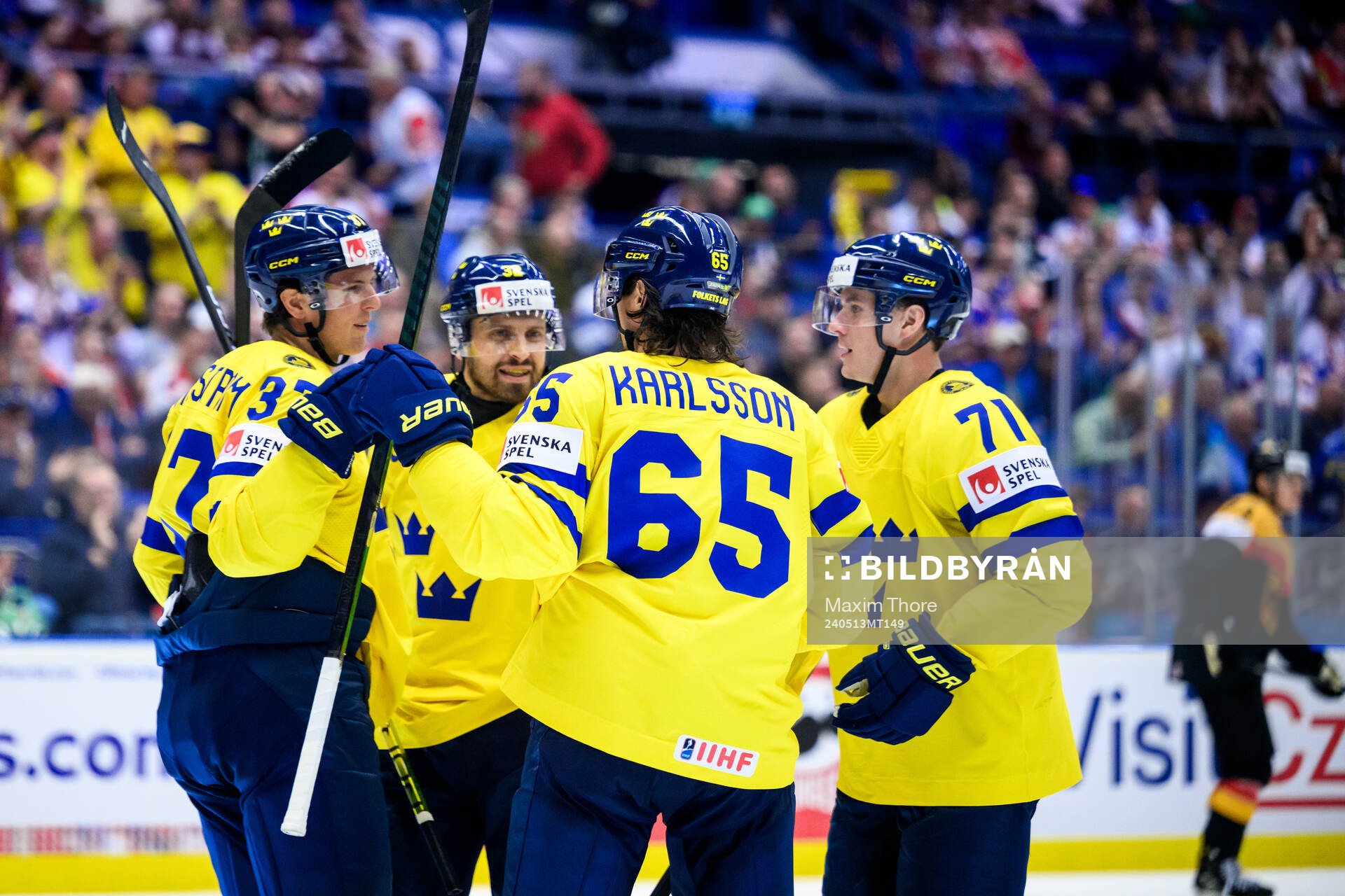 Isac Lundeström of Sweden celebrates