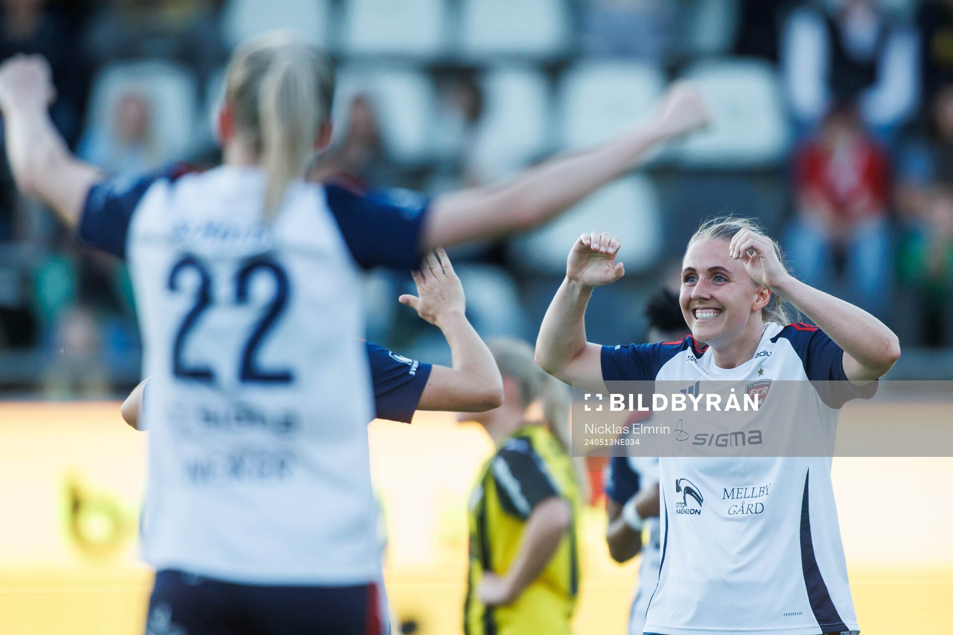 FC Rosengårds Gudrun Arnardottir jublar