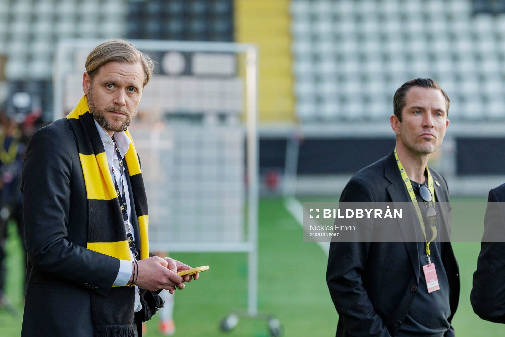 Häckens klubbchef Marcus Jodin och sportchef Martin