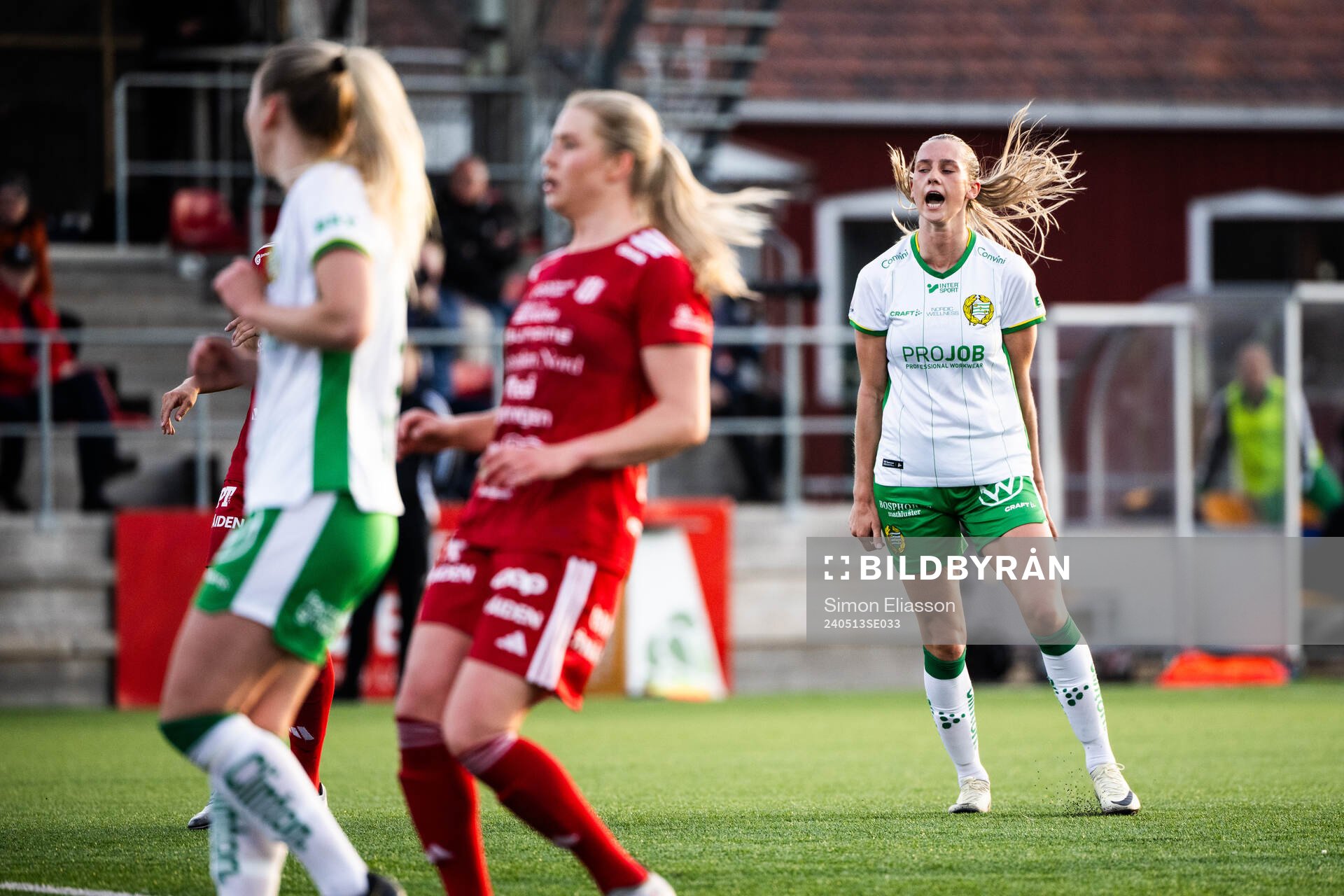 Hammarbys Ellen Wangerheim reagerar