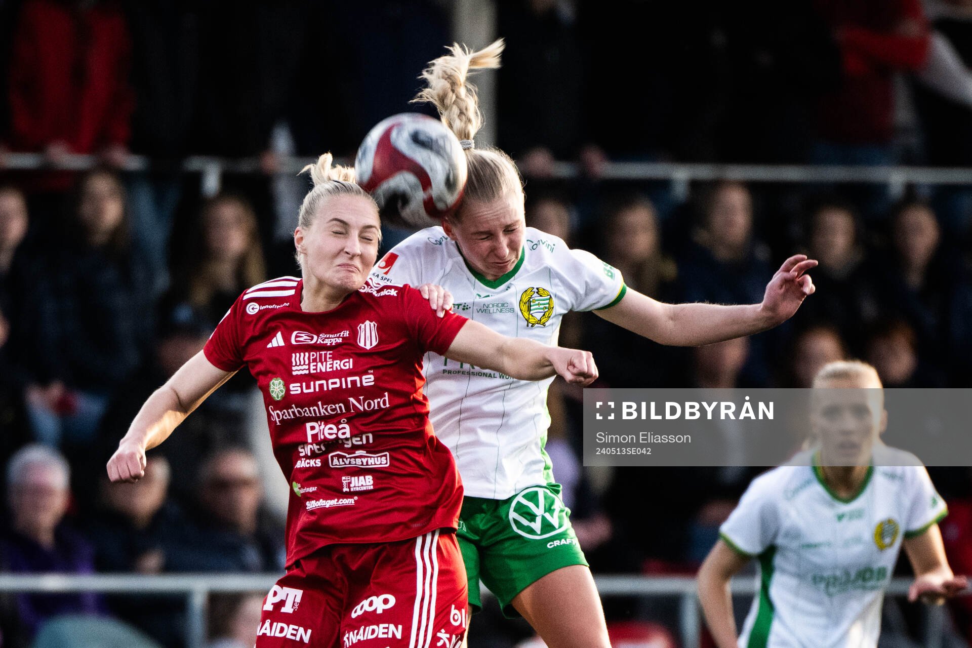 Piteås Emma Viklund och Hammarbys Emilie Joramo