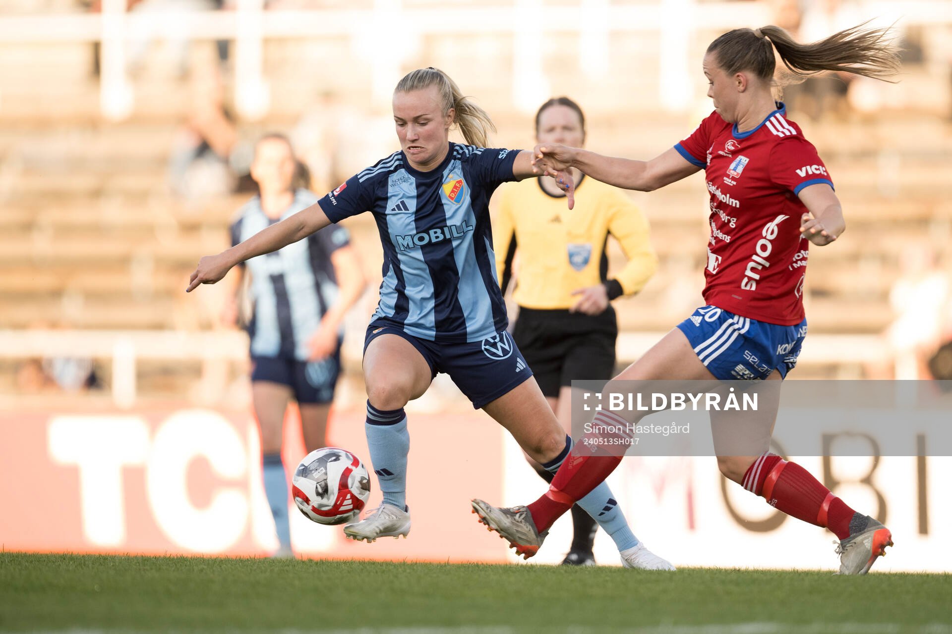 Djurgårdens Tove Almqvist och Vittsjös Hanna Ekengren