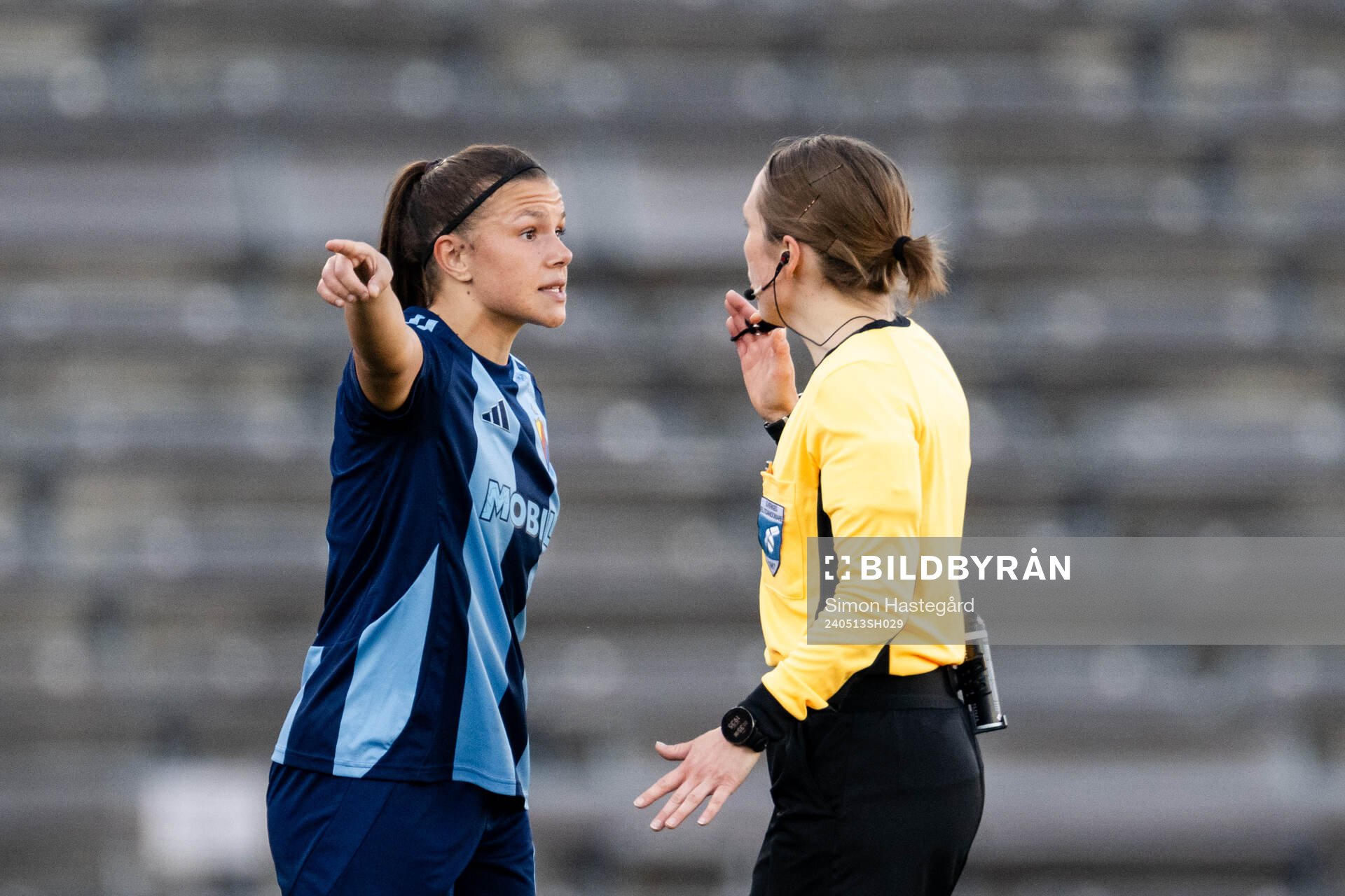 Djurgårdens Alexsandra Lobanova reagerar på domslut