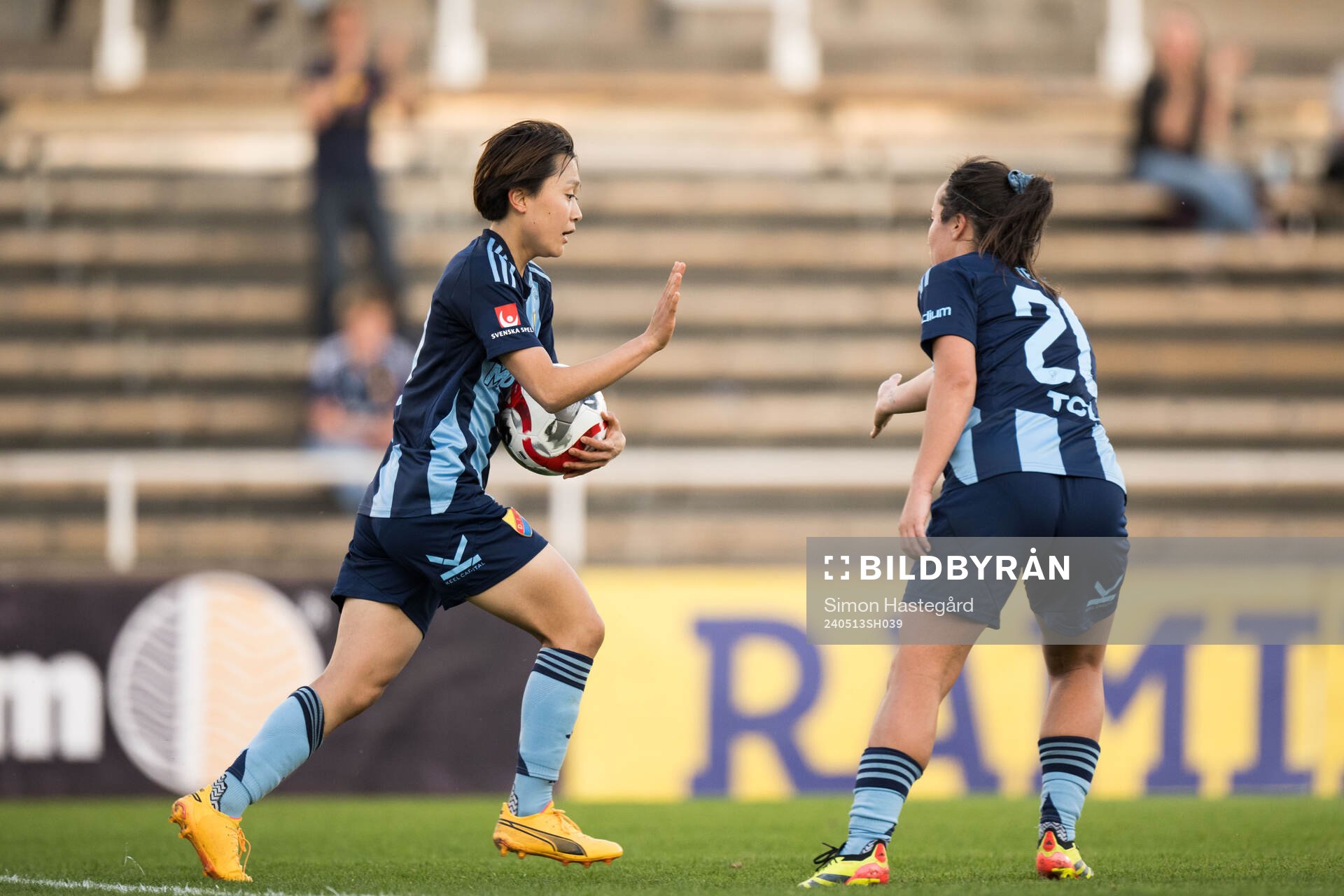 Djurgårdens Shinomi Koyama jublar