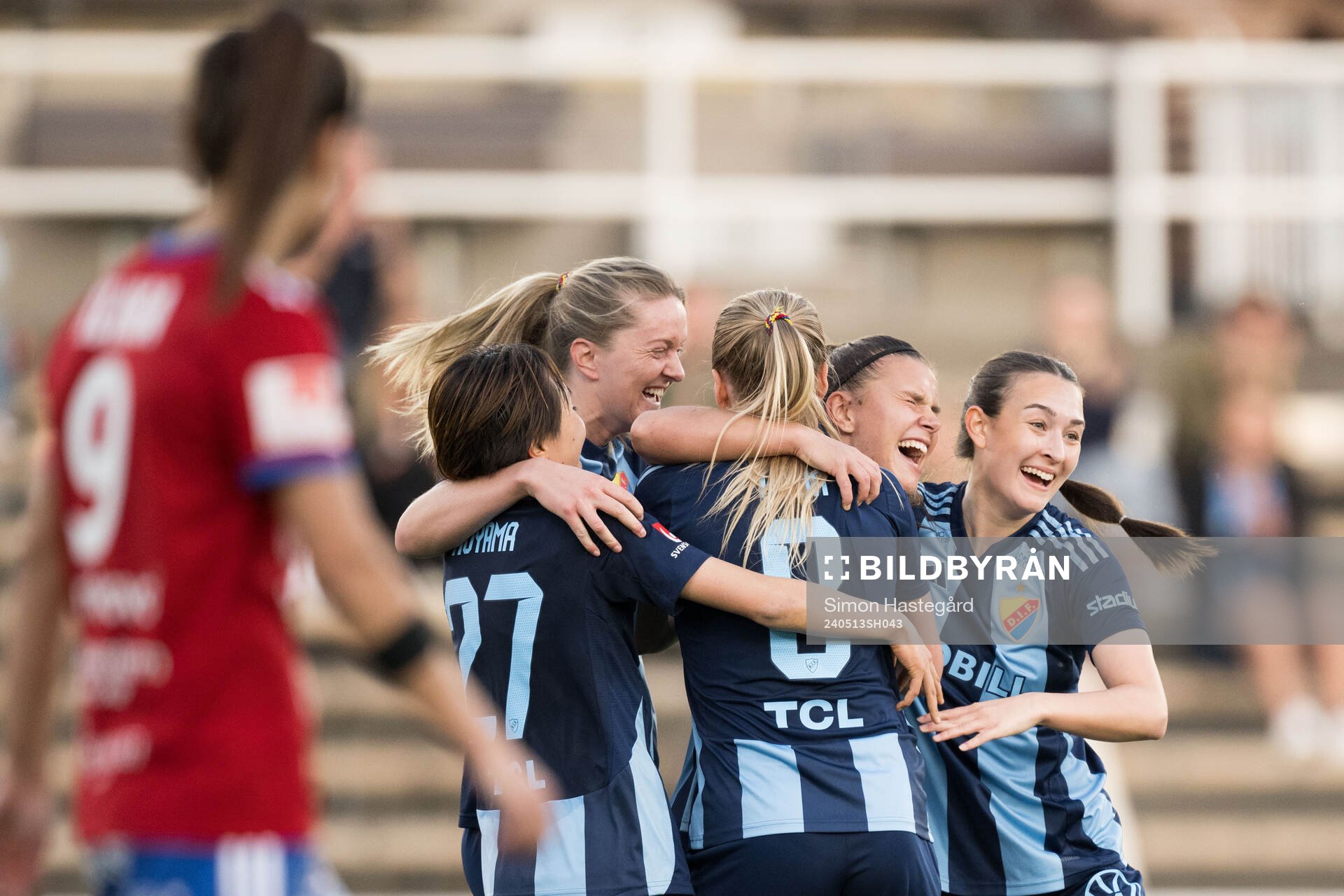 Djurgårdens Alexsandra Lobanova jublar