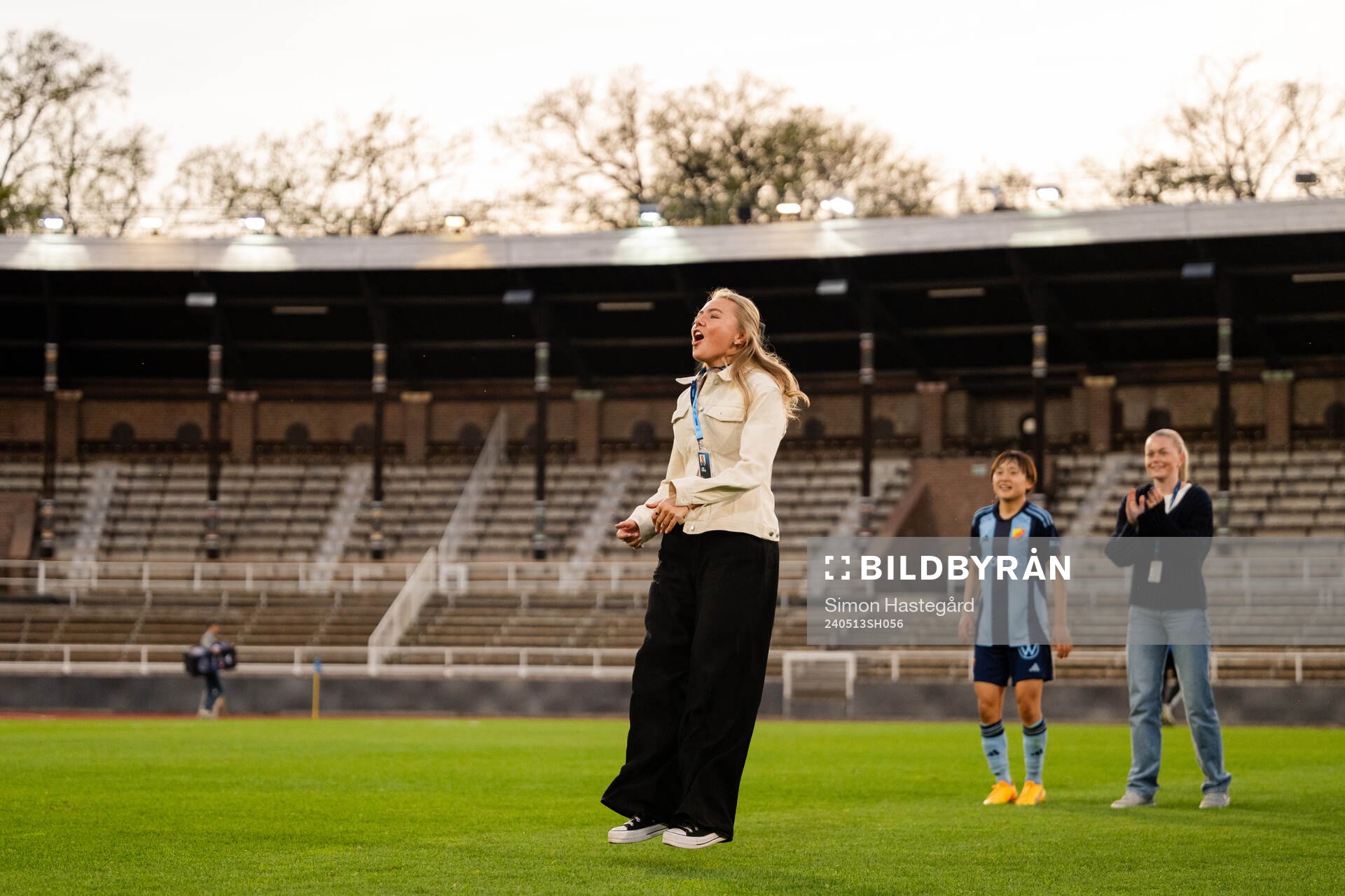 Djurgårdens Louise Hvarfner jublar