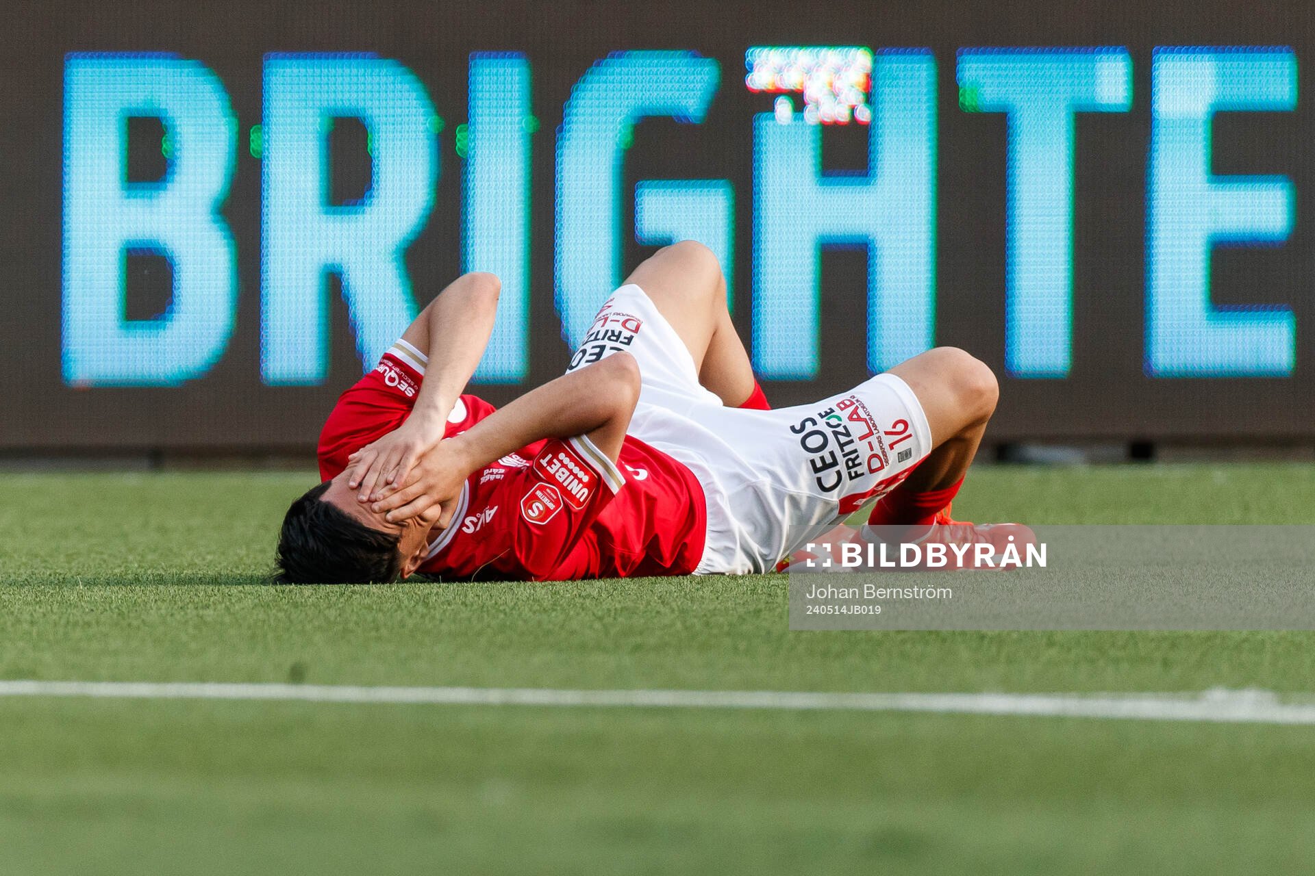 Degerfors Alper Demirol har ont
