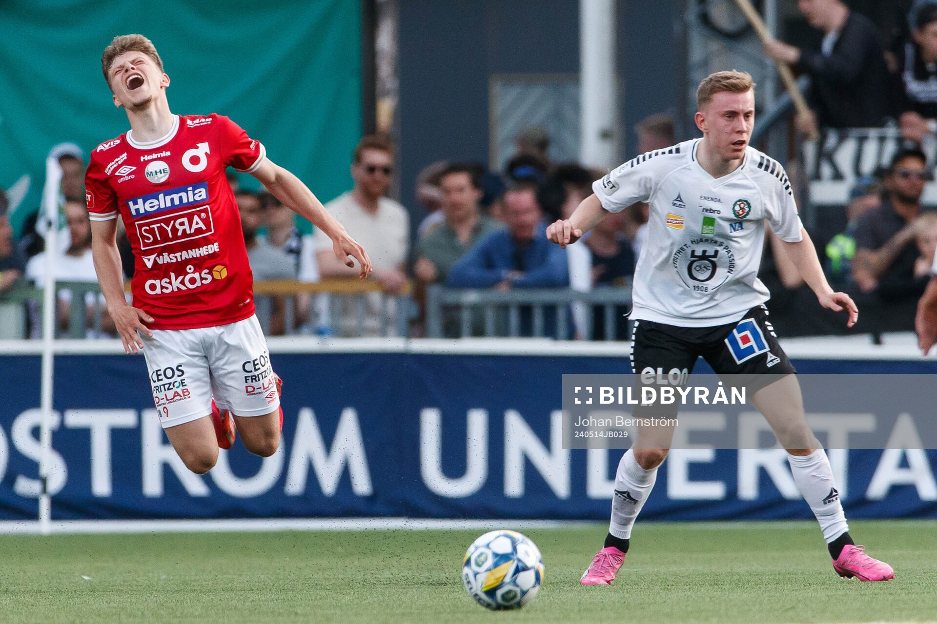 Degerfors Gustav Lindgren och Örebros Valgeir Valgeirsson