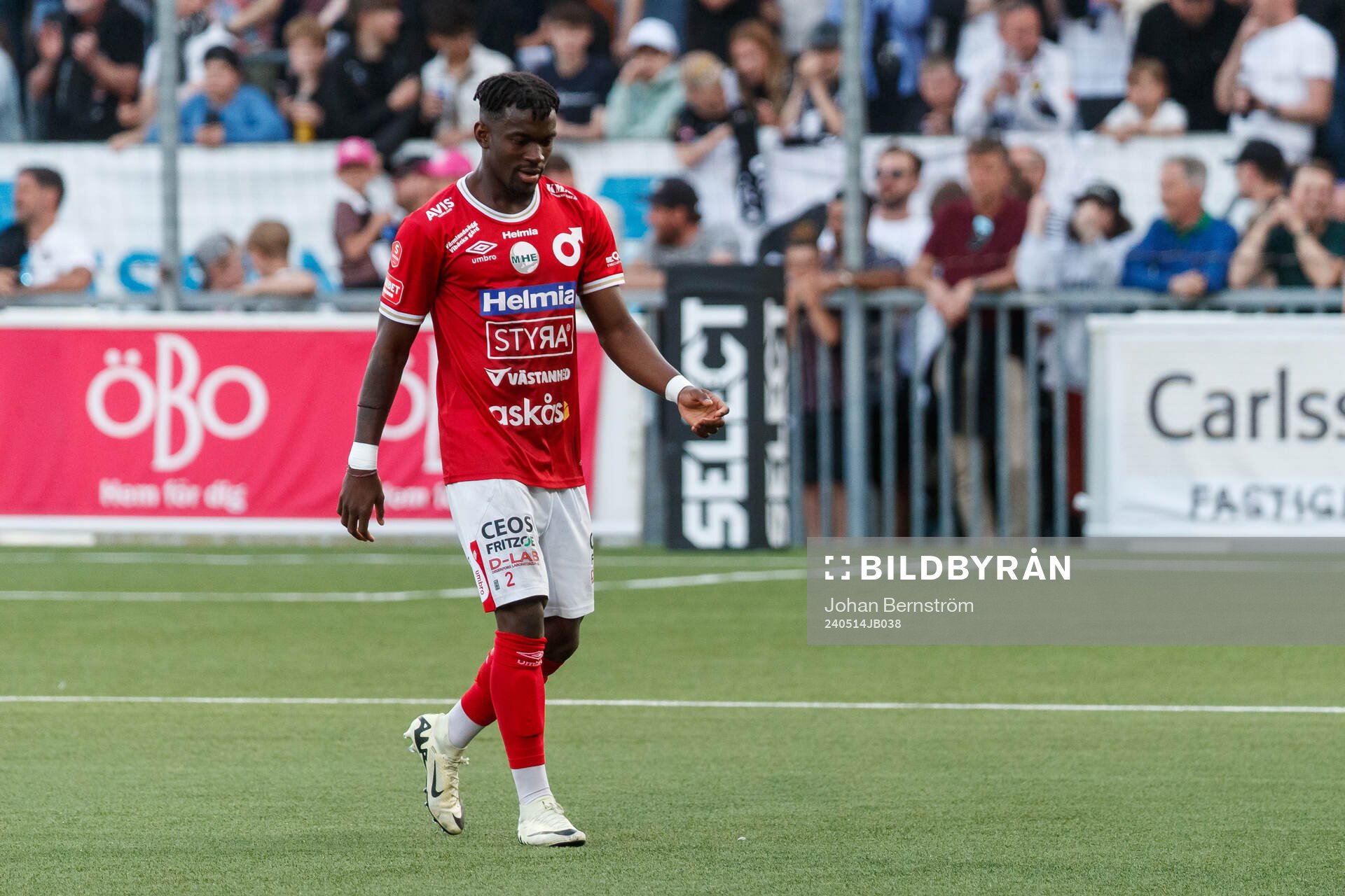 Degerfors Mamadouba Diaby lämnar planen