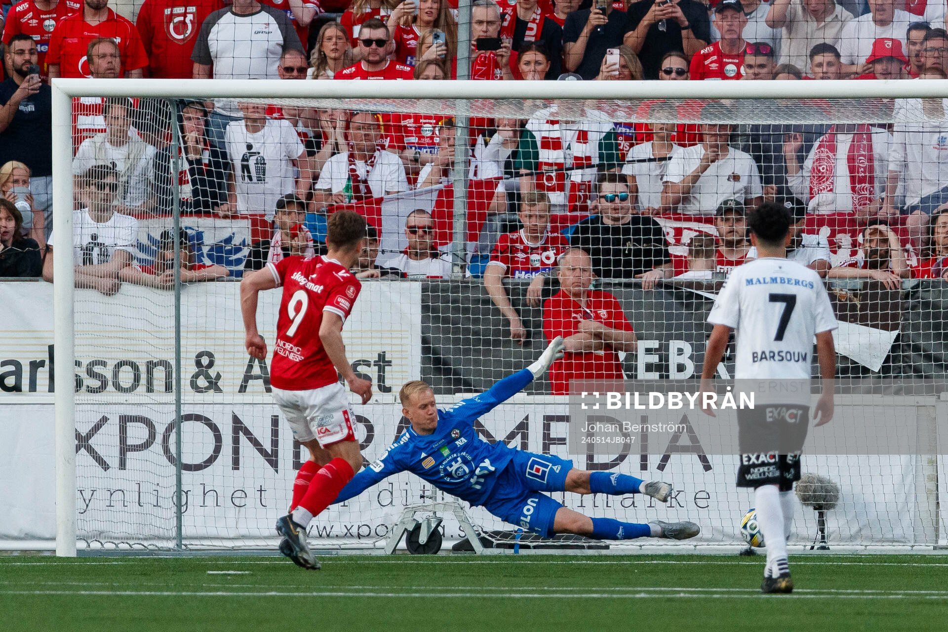 Degerfors Gustav Lindgren gör 2-1 på straffspark