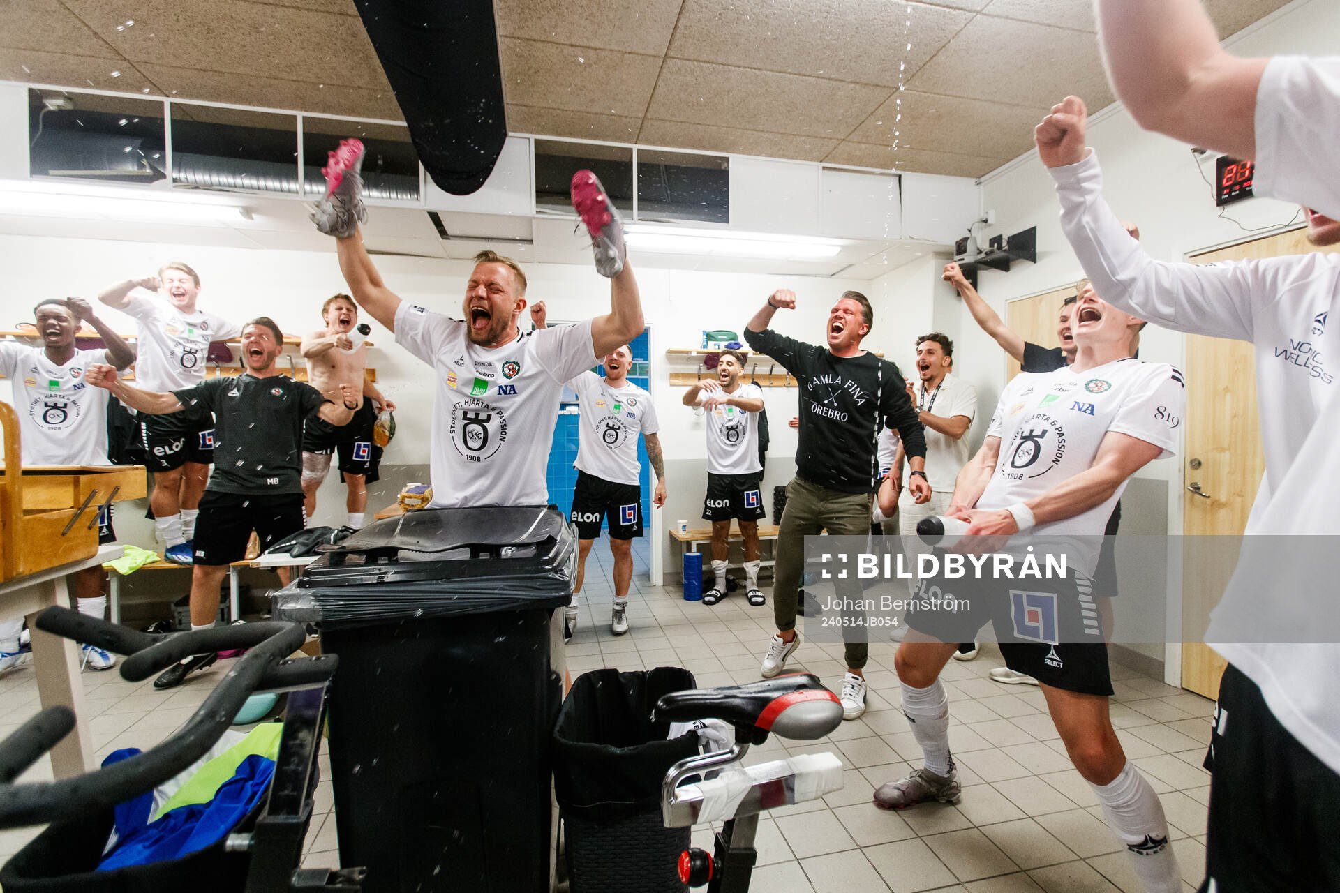 Örebros Sebastian Crona och tränare Christian Järdler