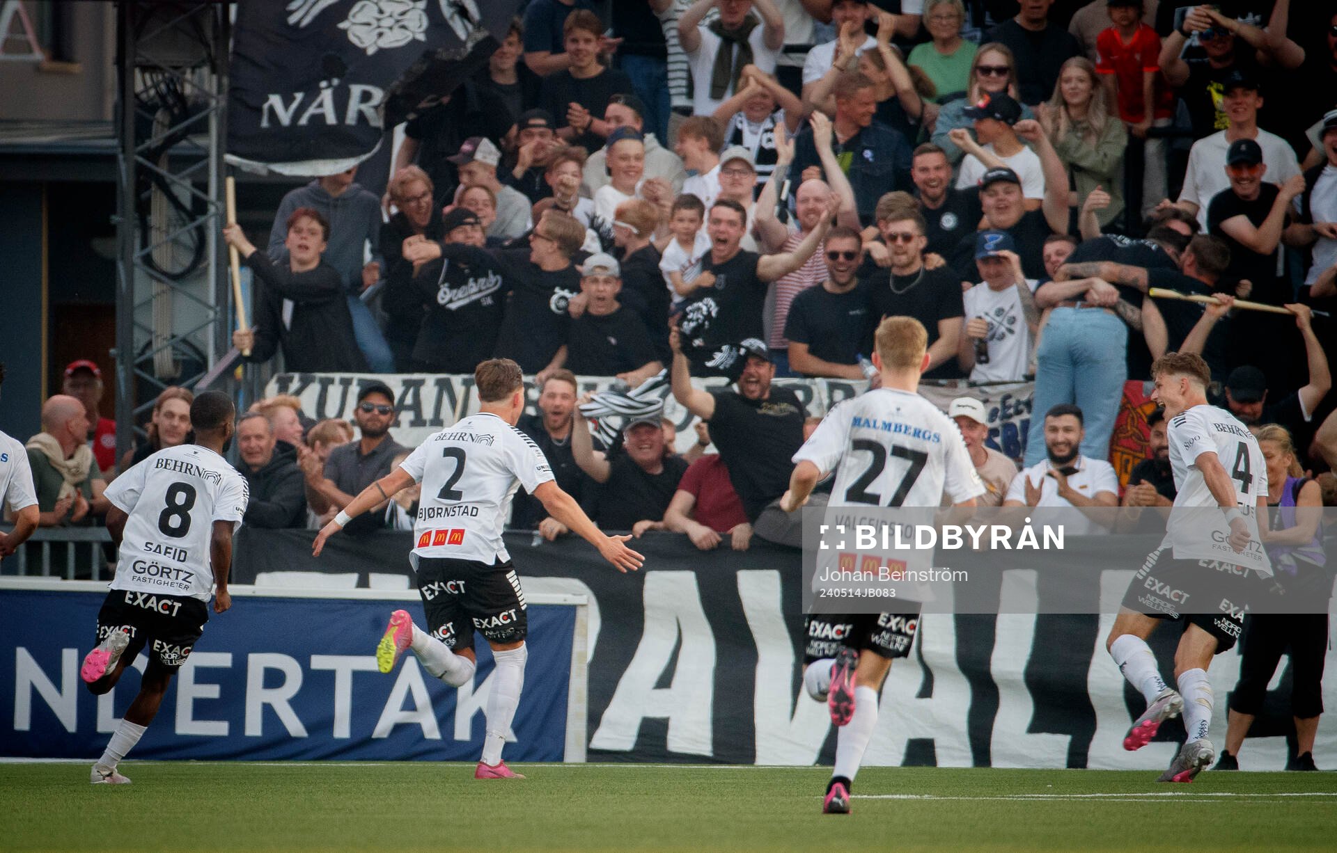 Örebros Tobias Björnstad jublar