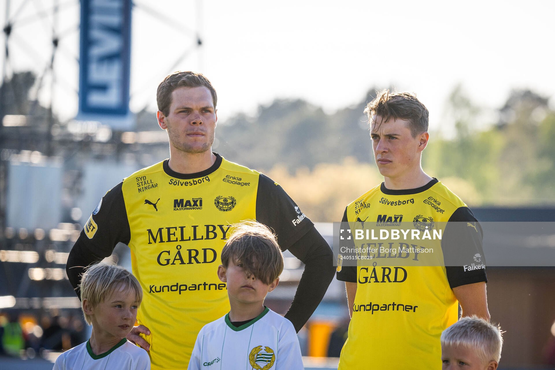 Mjällbys Jacob Bergström och Elliot Stroud