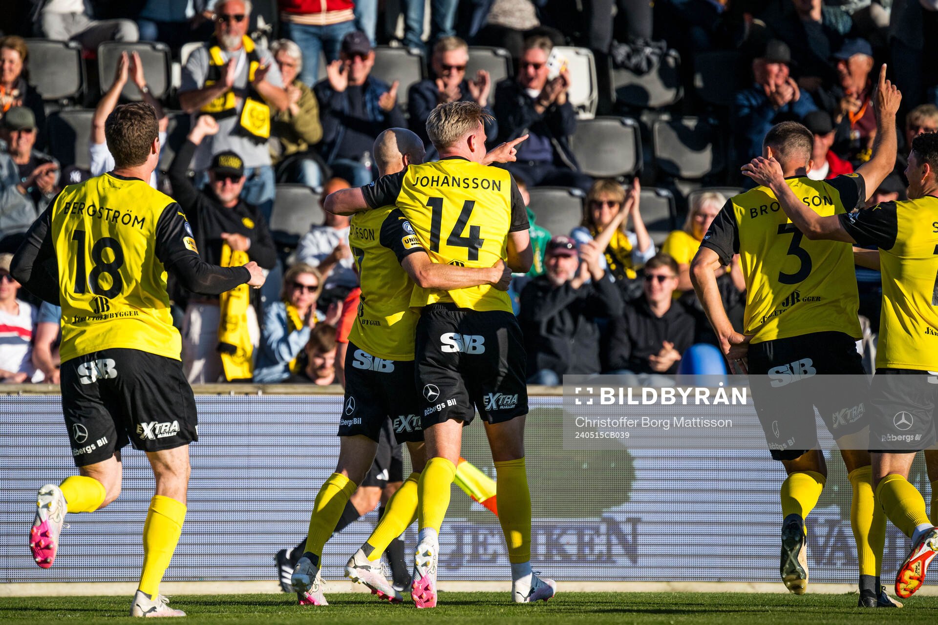 Mjällbys Jacob Bergström, Viktor Gustafson, Herman