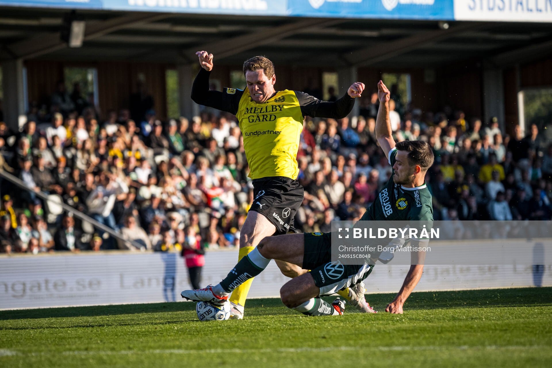 Mjällbys Jacob Bergström och Hammarbys Pavle Vagic