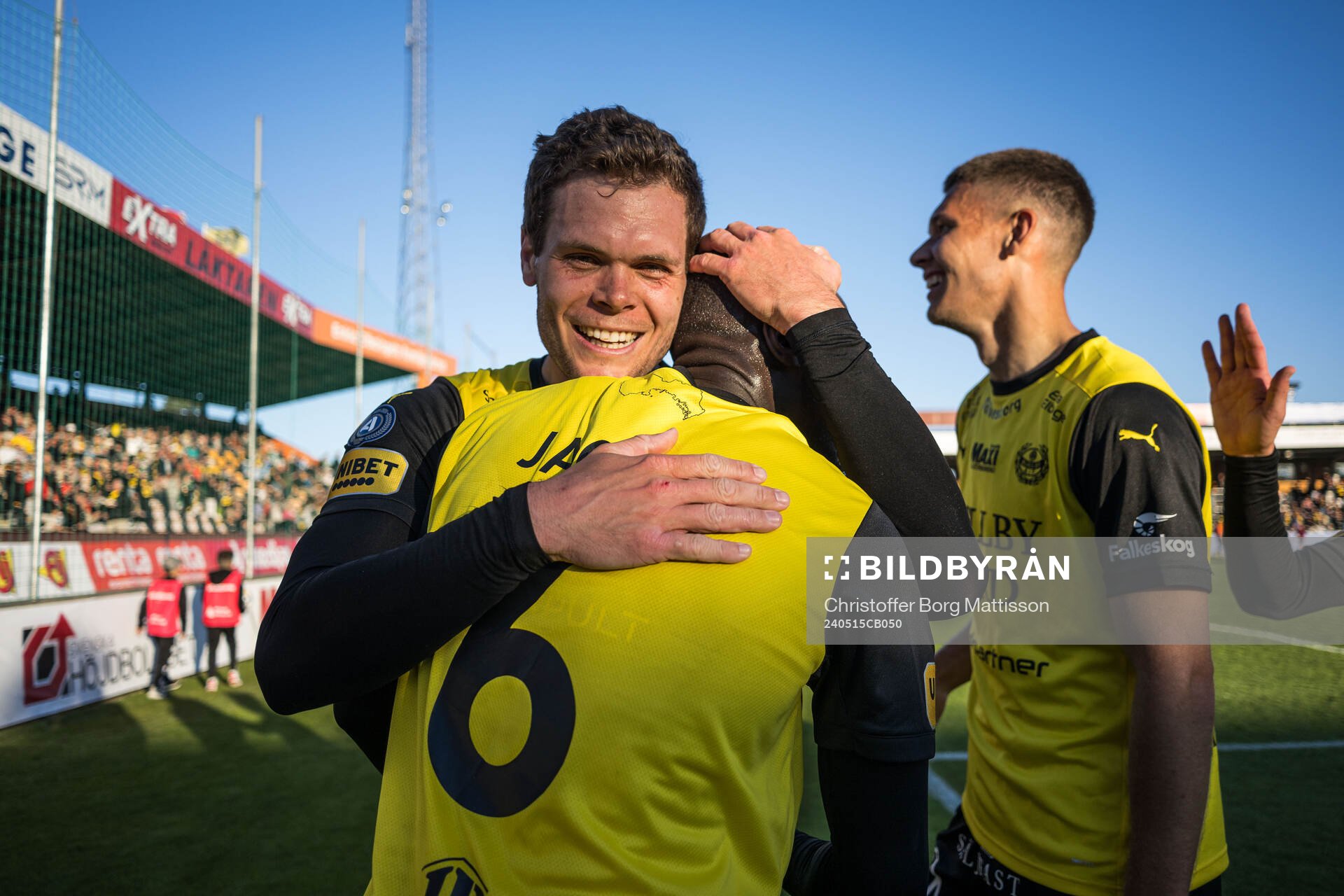 Mjällbys Jacob Bergström jublar