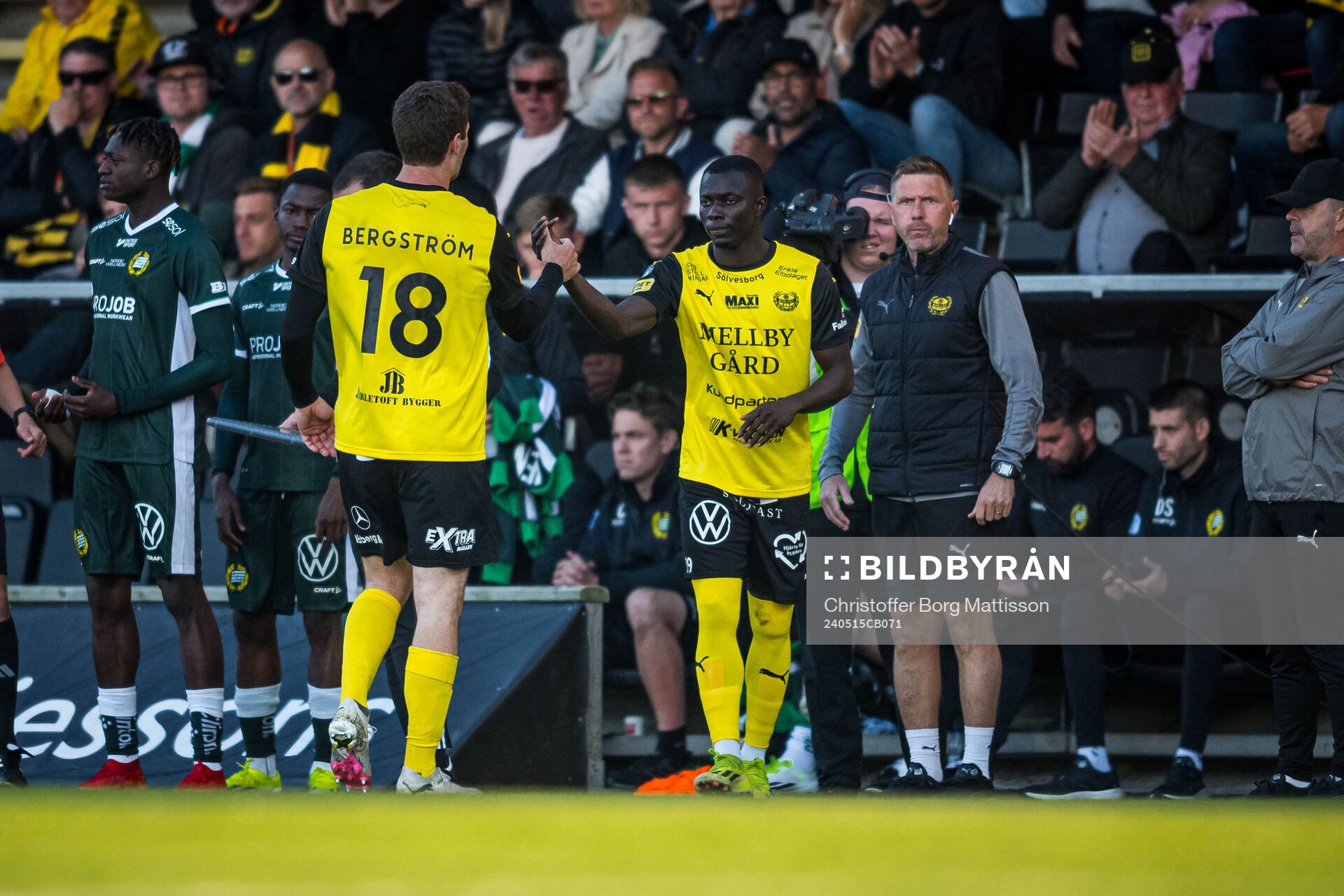Mjällbys Jacob Bergström och Abdoulie Manneh