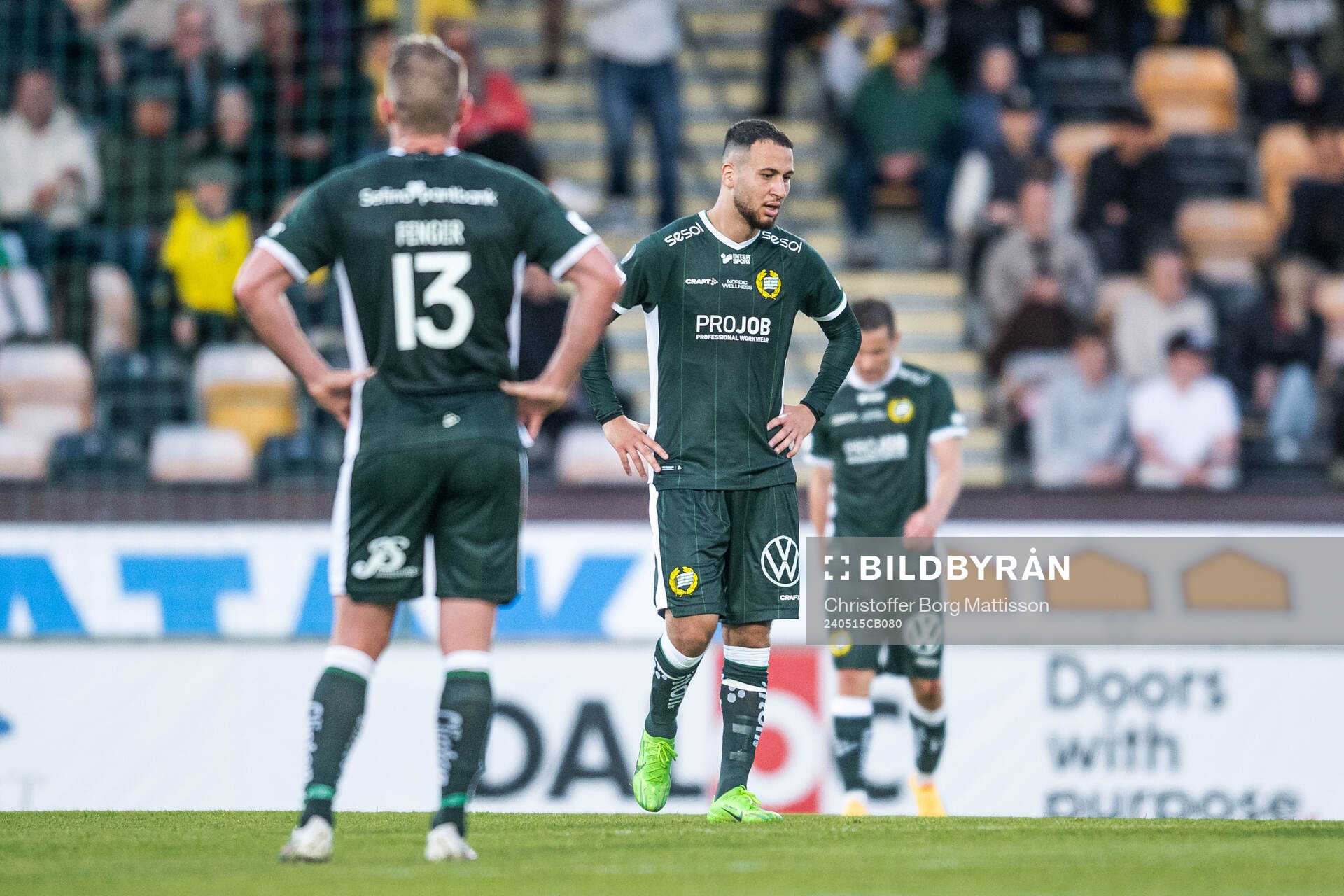 Hammarbys Mads Fenger Nielsen och Abdelrahman Boudah Saidi