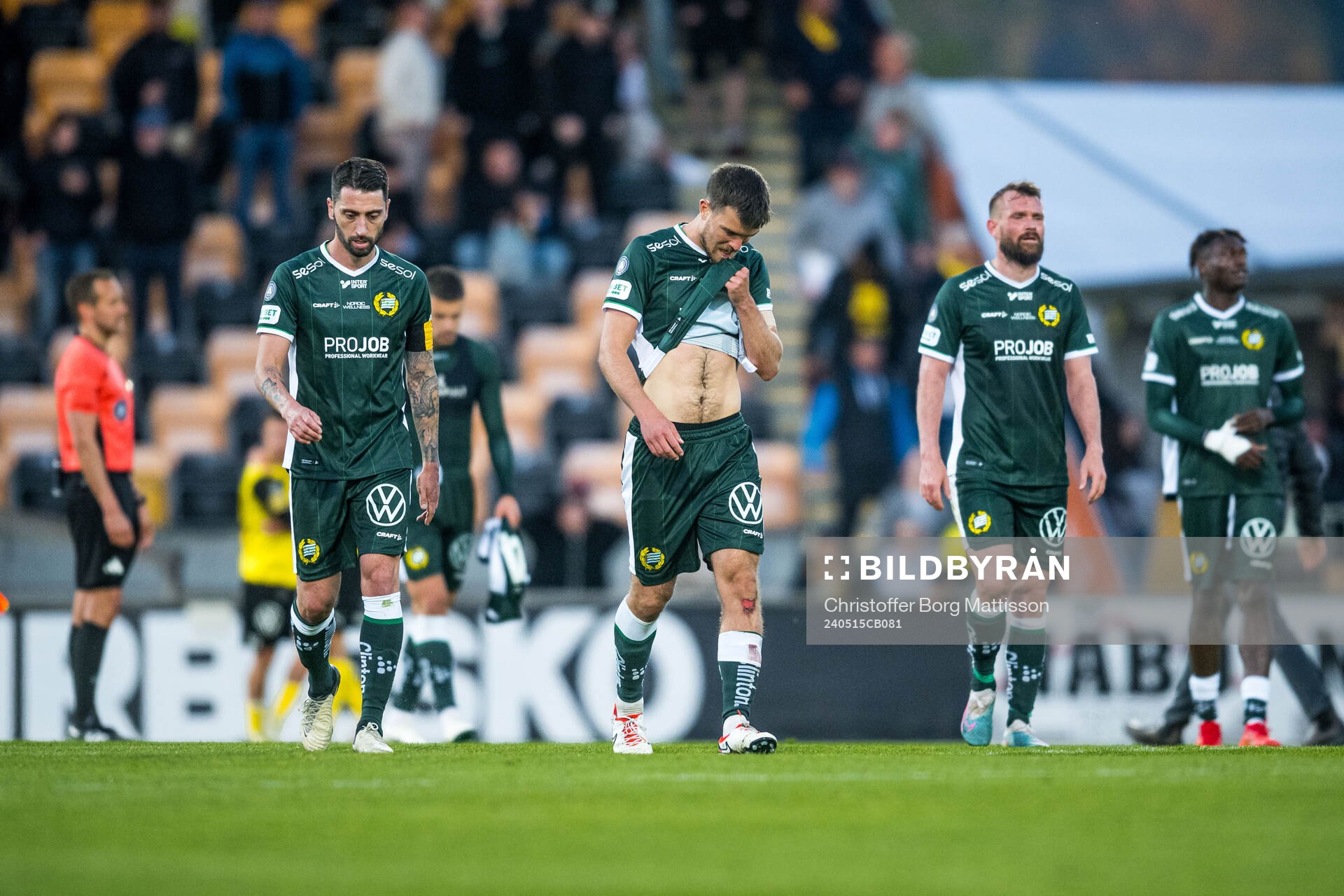 Hammarbys Pavle Vagic, Nahir Besara och Mads Fenger Nielsen