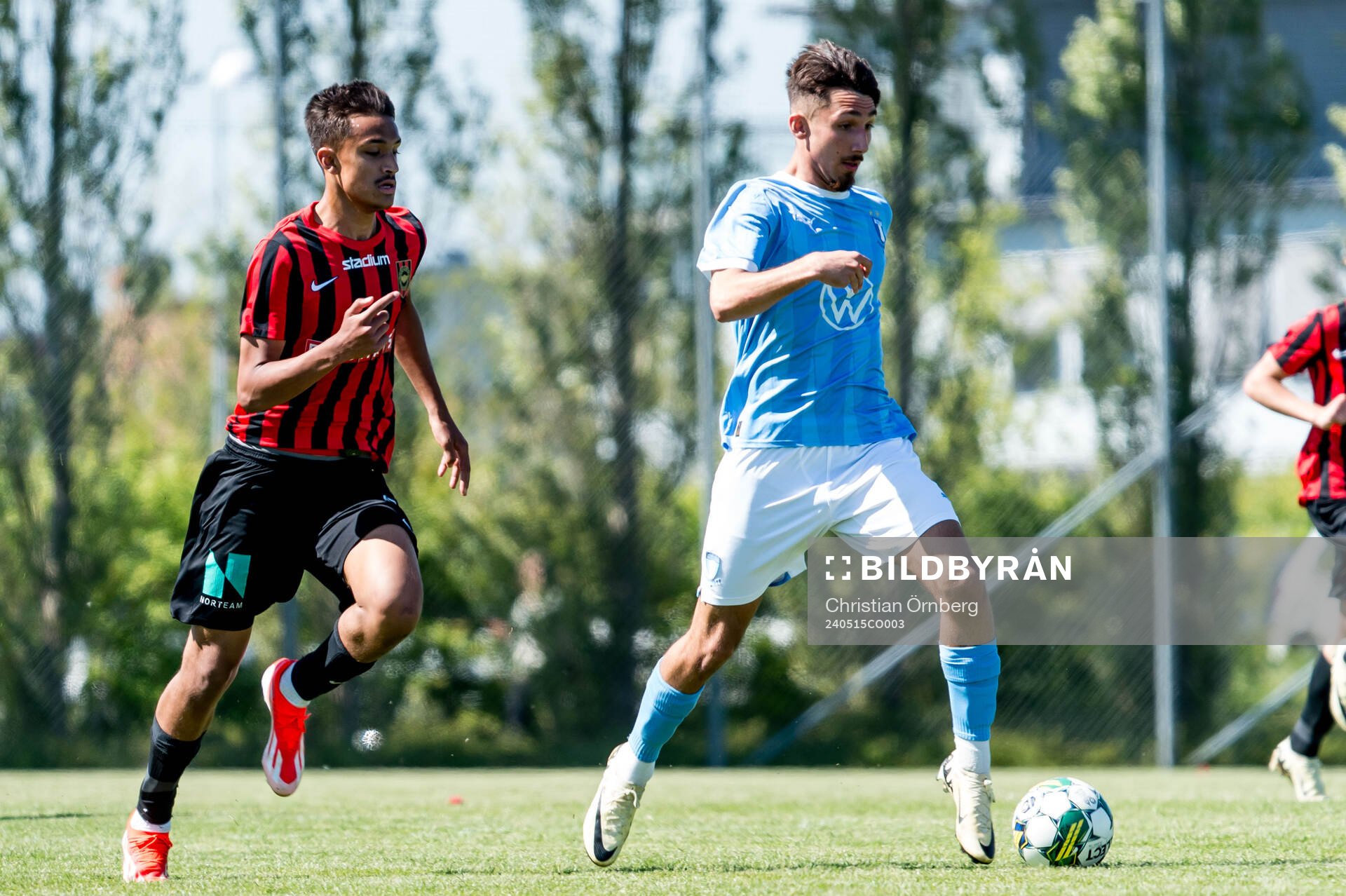 Brommapojkarnas Ossian Nordvall och Malmö FFs Alexandru