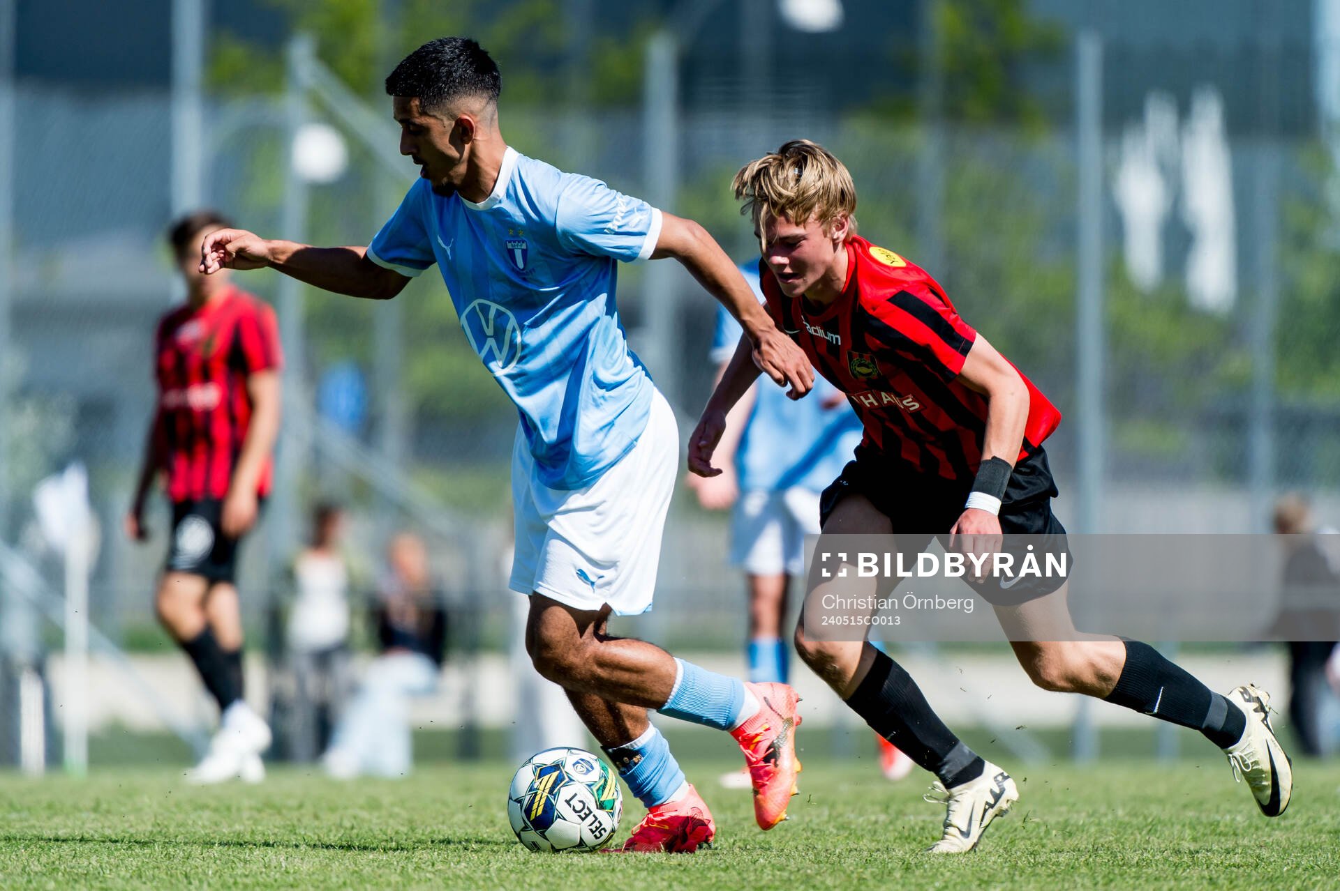 Malmö FFs Zakaria Loukili och Brommapojkarnas Charlie
