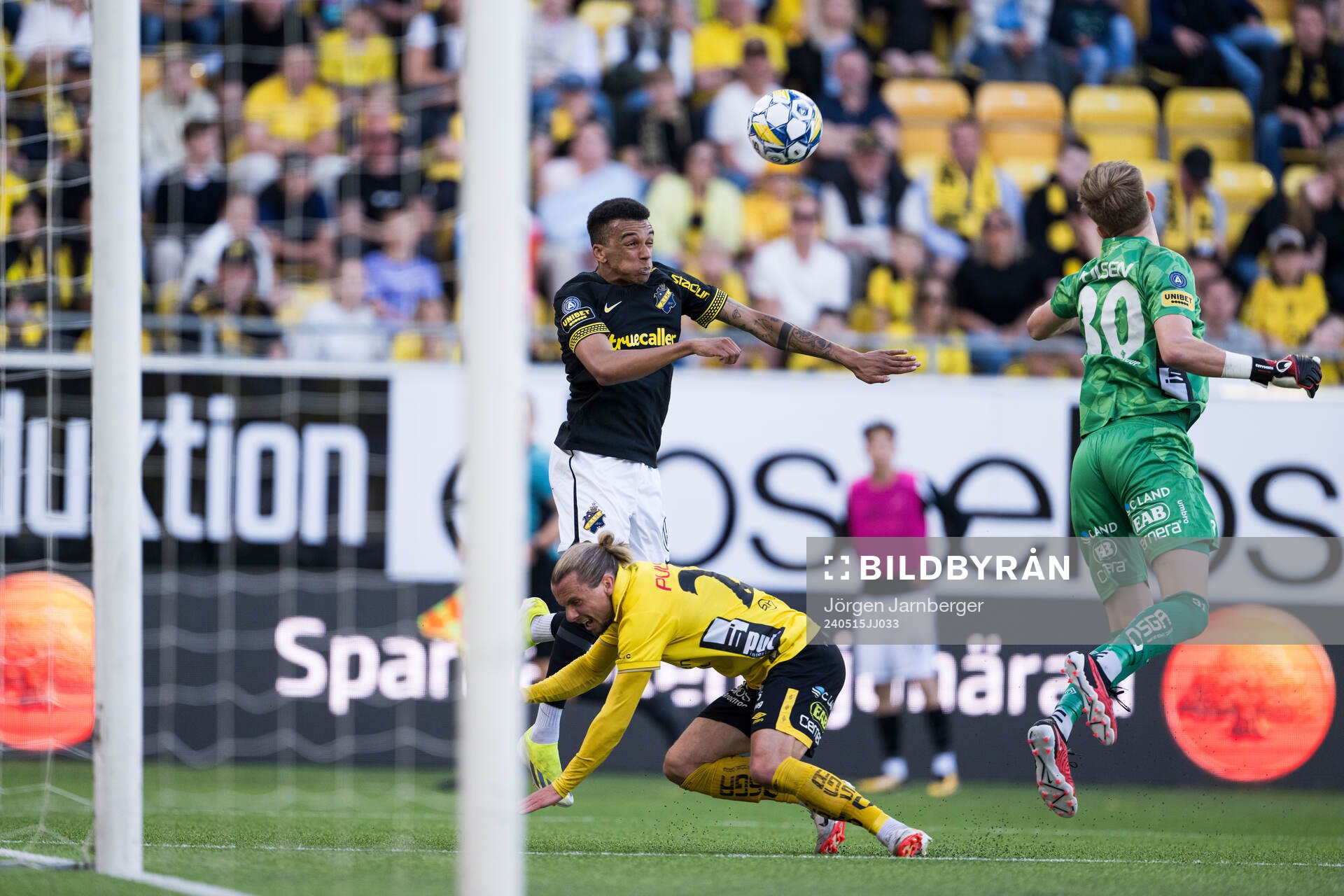 AIKs Rui Manuel Muati Modesto och Elfsborgs Niklas Hult