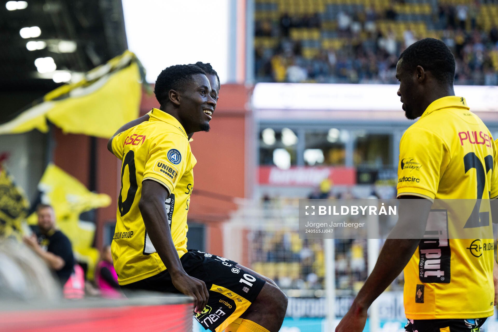 Elfsborgs Michael Baidoo jublar