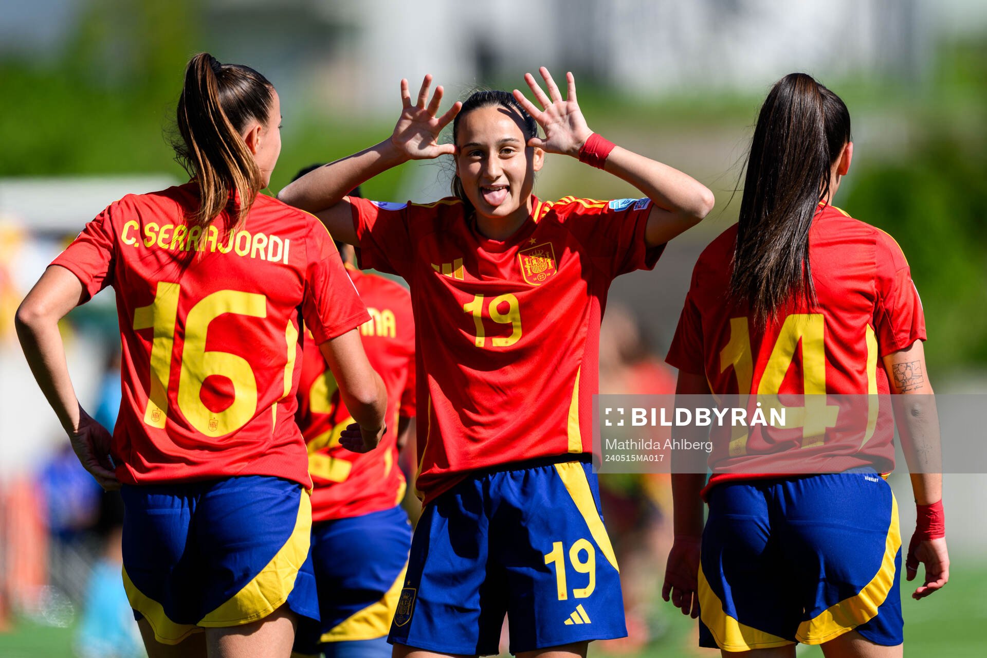 Alba Cerrato of Spain celebrates