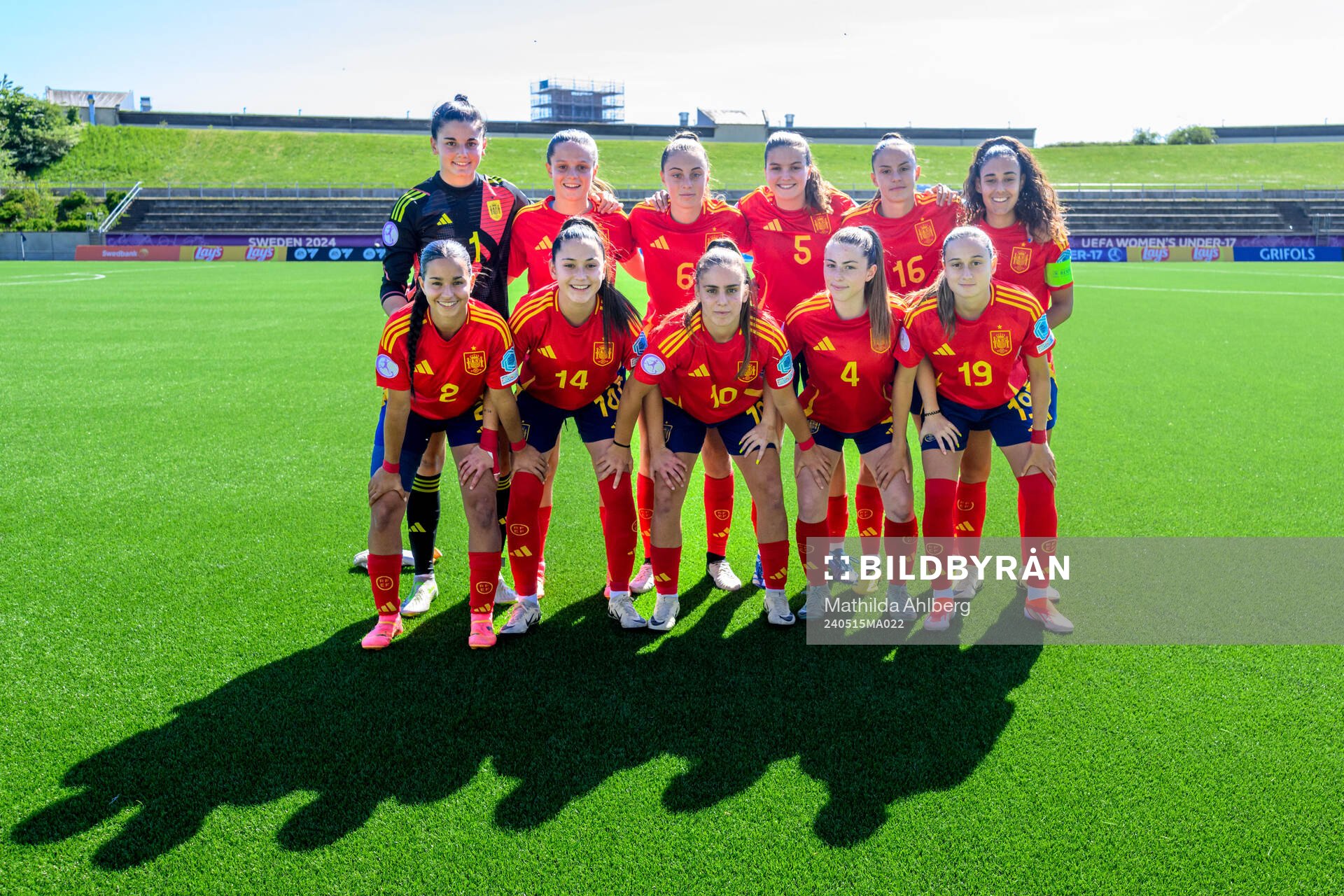 The starting eleven of Spain