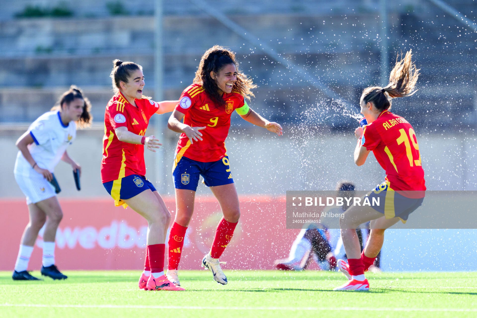Natalia Escot, Celia Segura and Alba Cerrato of Spain