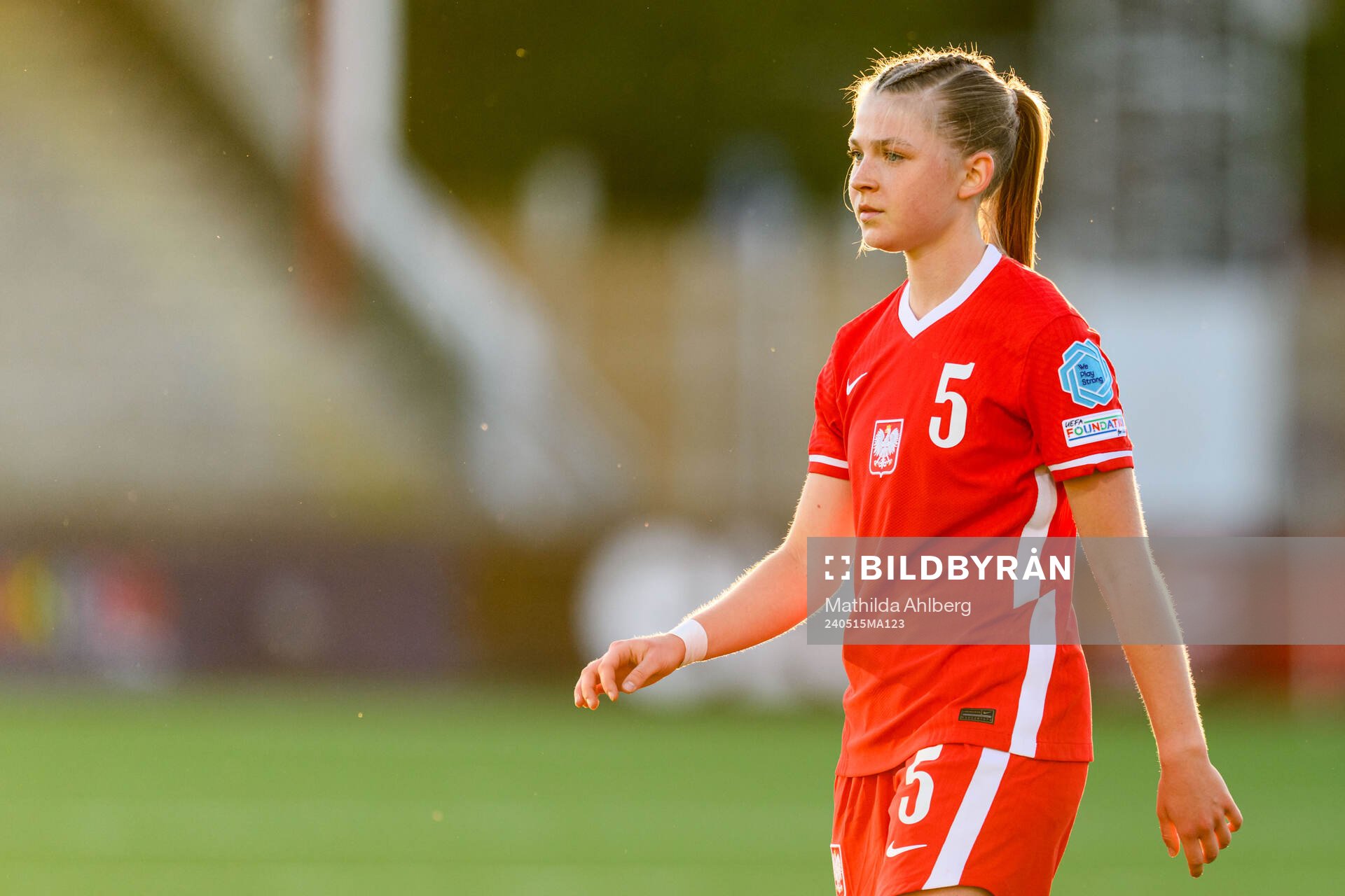 Anna Krakowiak of Poland looks dejected