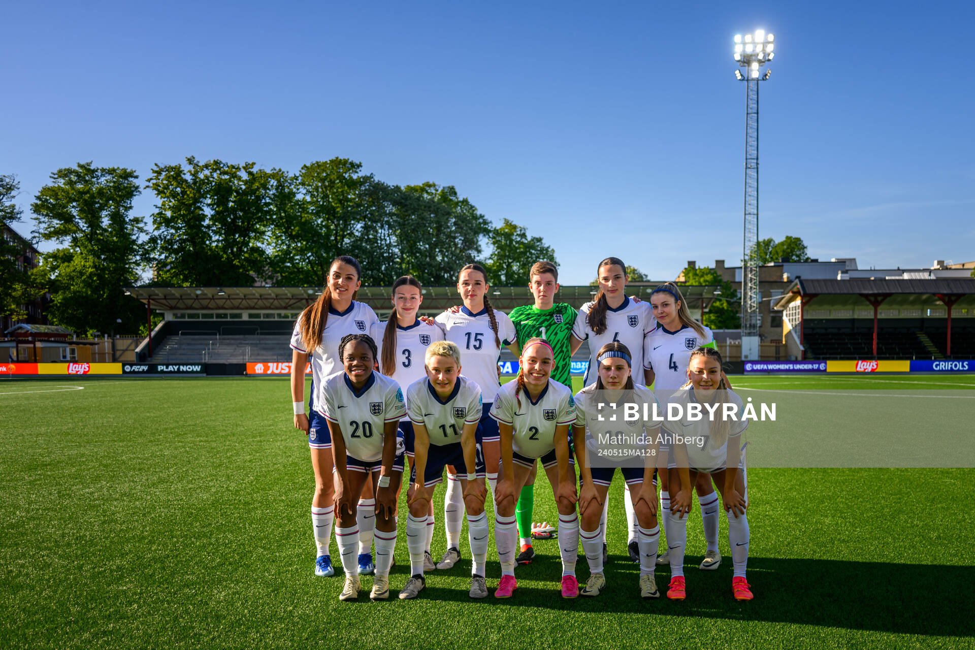 Starting eleven of England