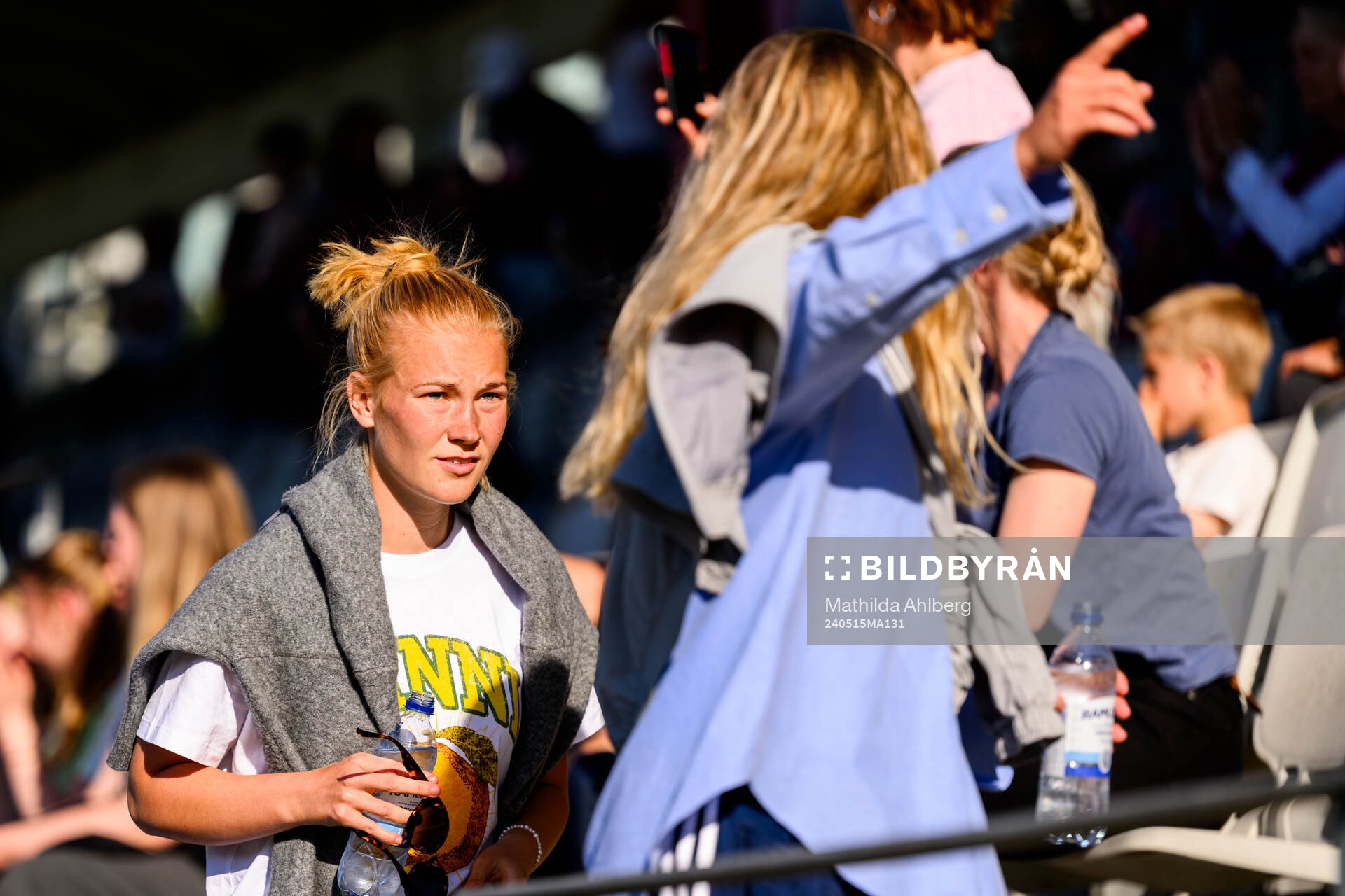 Sofie Bredgaard in the stands