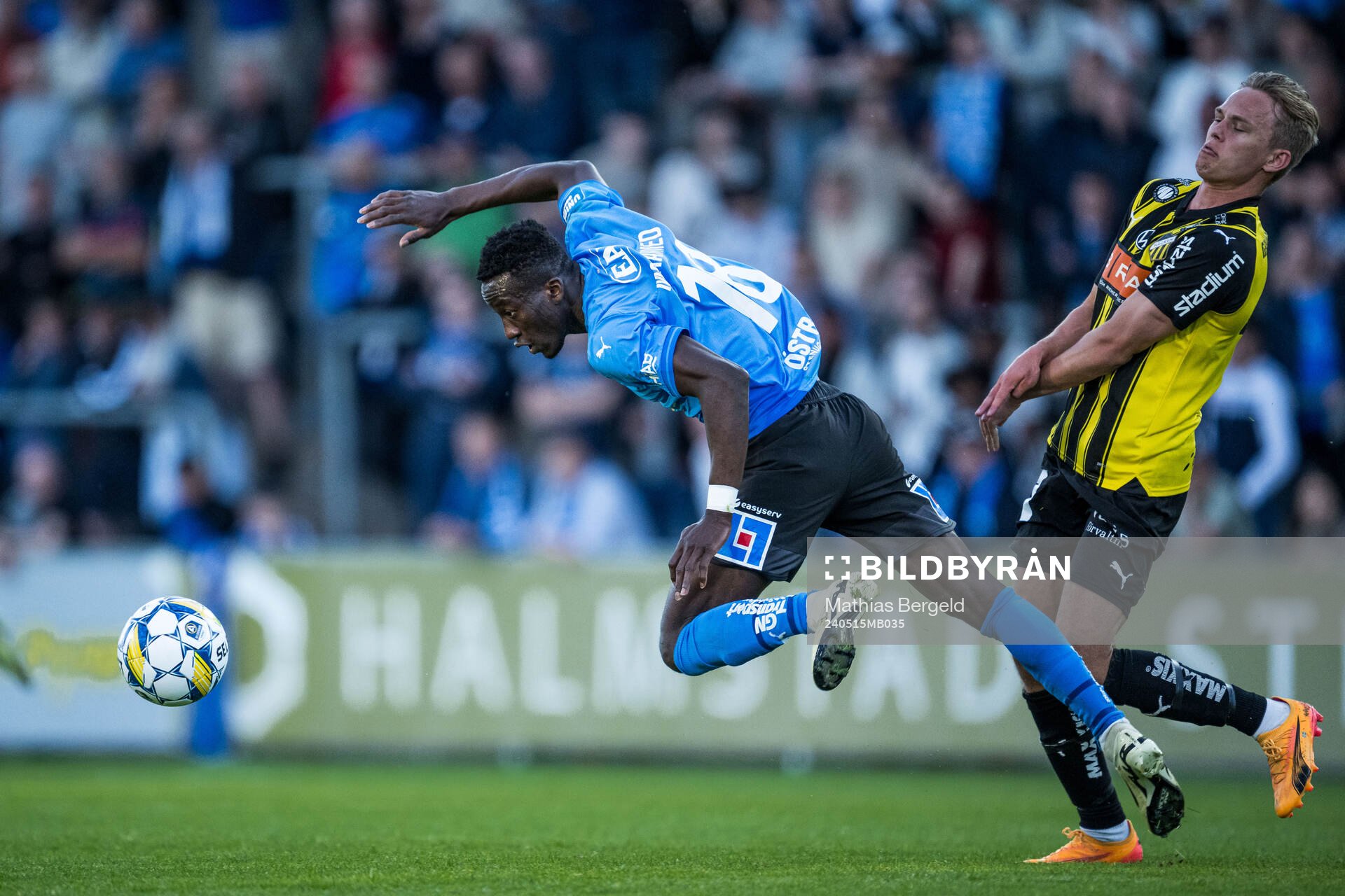 Halmstads Naeem Mohammed och Häckens Pontus Dahbo