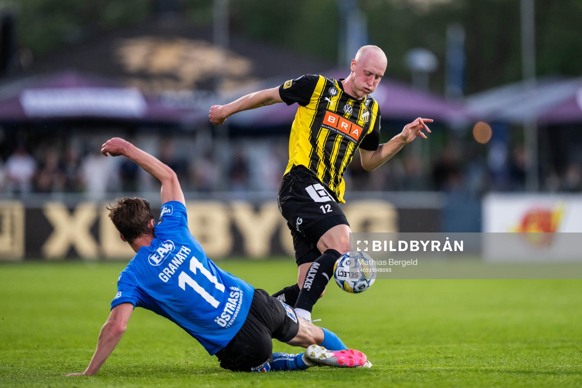Halmstads Villiam Granath och Häckens Valgeir Lunddal