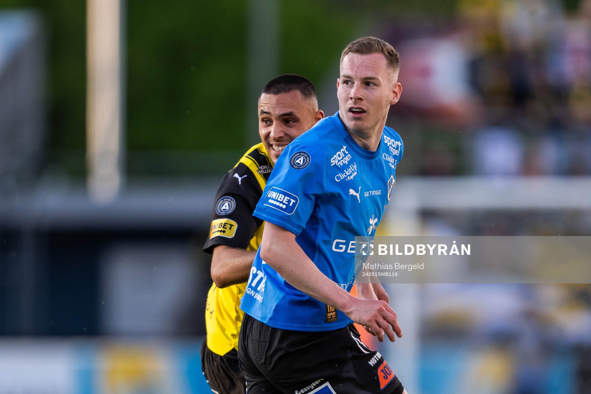 Häckens Ali Youssef och Halmstads Gisli Eyjolfsson