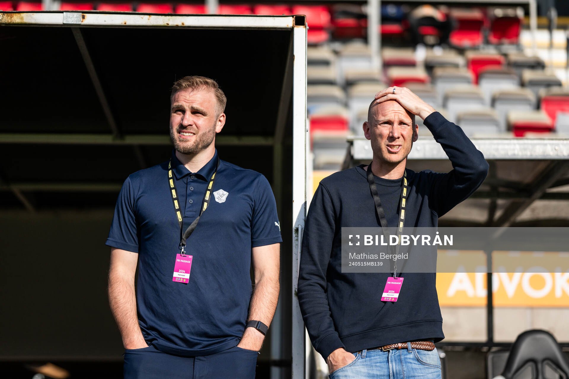 Halmstads Andreas Johansson (till höger)